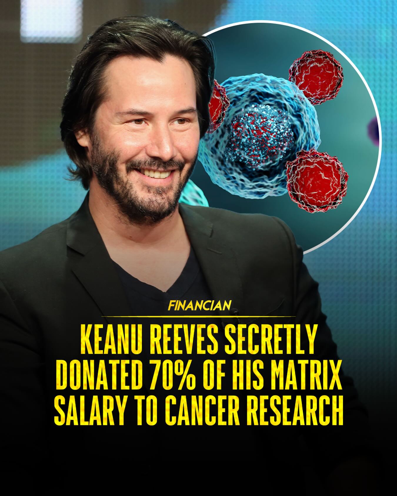 Financian - It’s widely reported that Keanu Reeves donated 70% of his ...