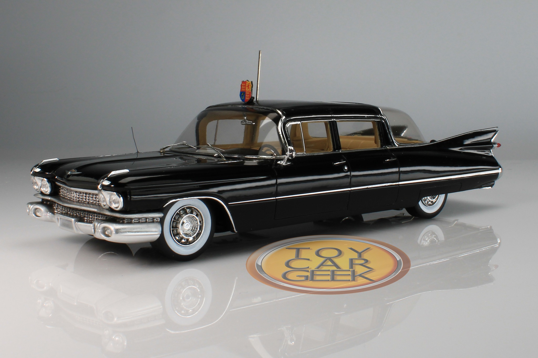 Pre-owned 1959 Cadillac Series 75 limousine model for Queen