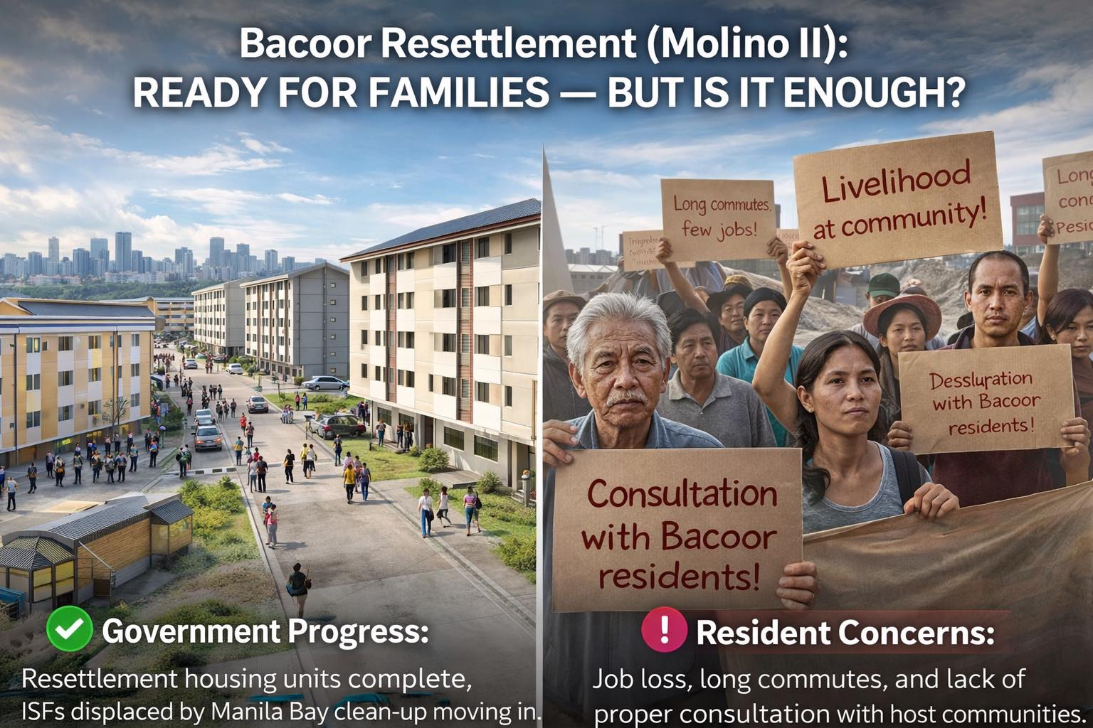 Pinas - Bacoor Resettlement (Molino II): Ready for Families — But Is It ...