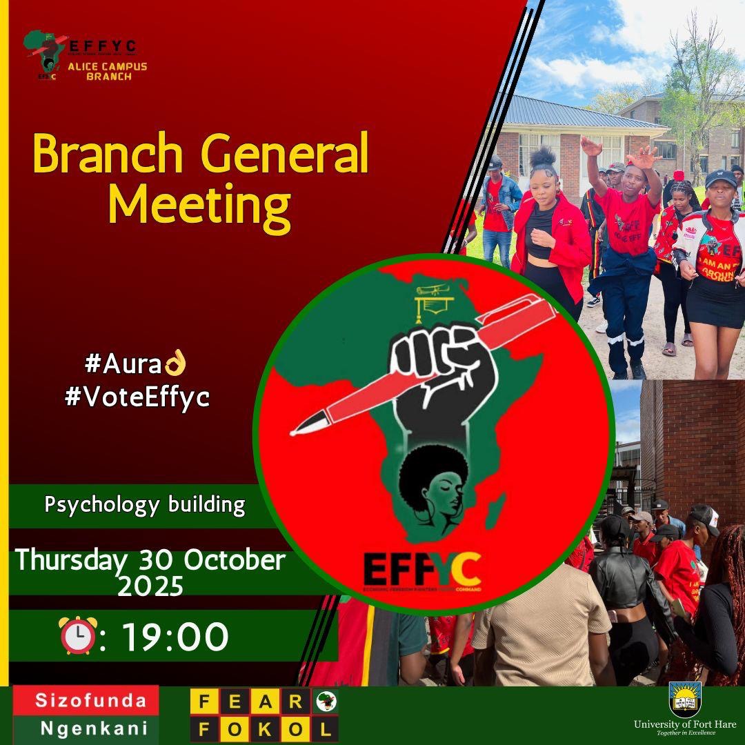 EFFYC... - EFFYC University of Forthare Alice Branch