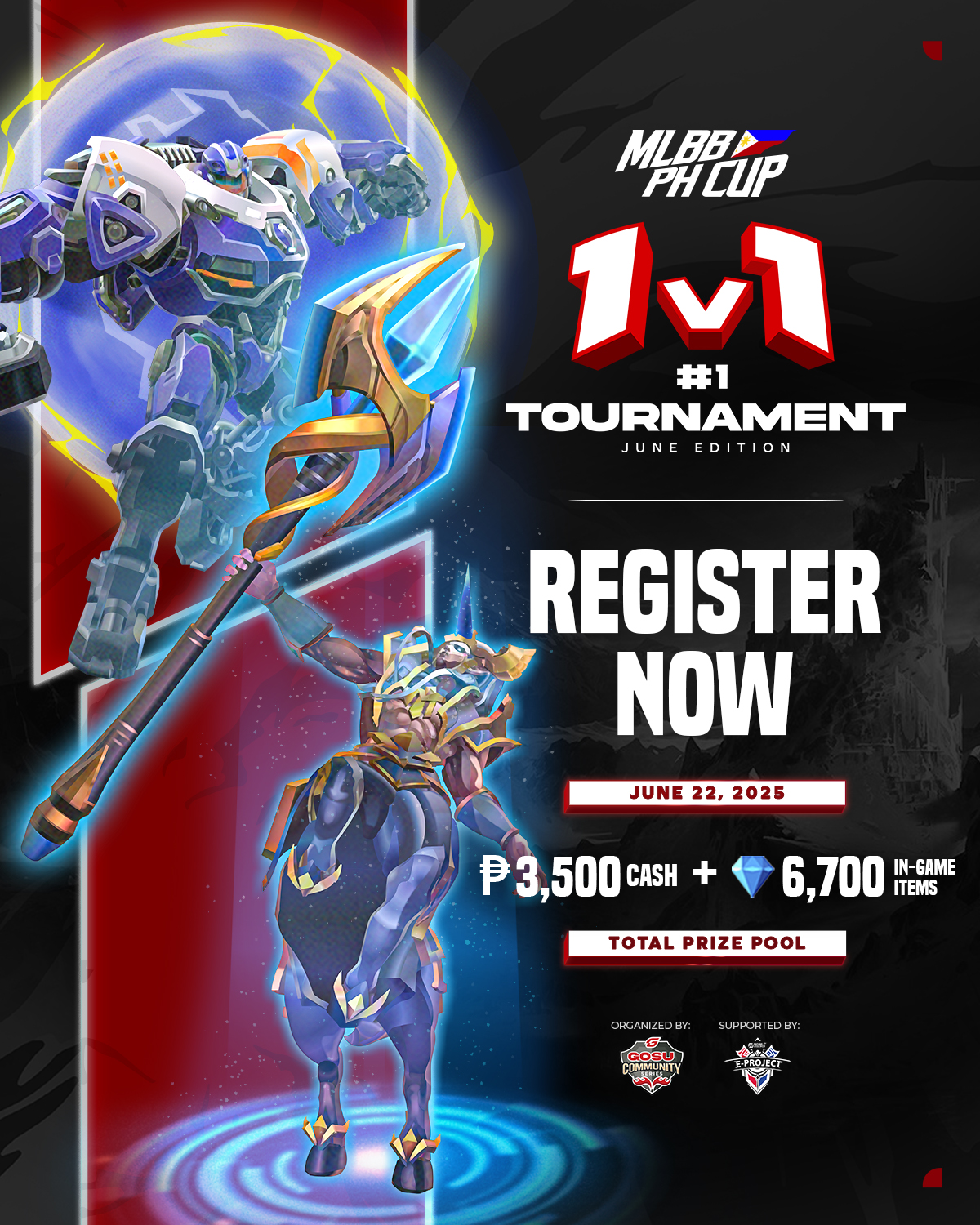 GosuGamers MLBB - 🚨 GCS MLBB PH Cup 1v1 #1 – June Edition... | Facebook