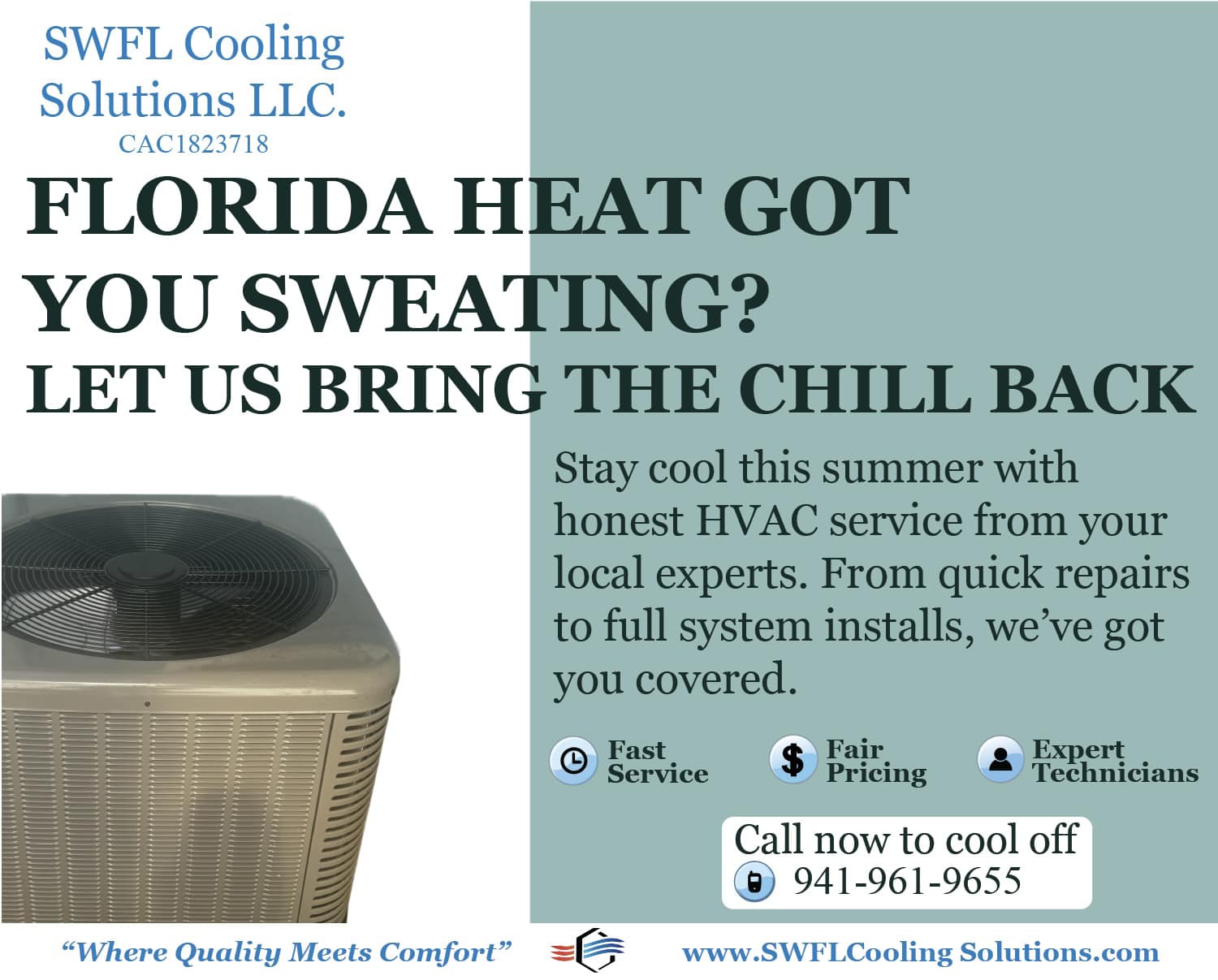 SWFL Cooling Solutions LLC. | Sarasota FL