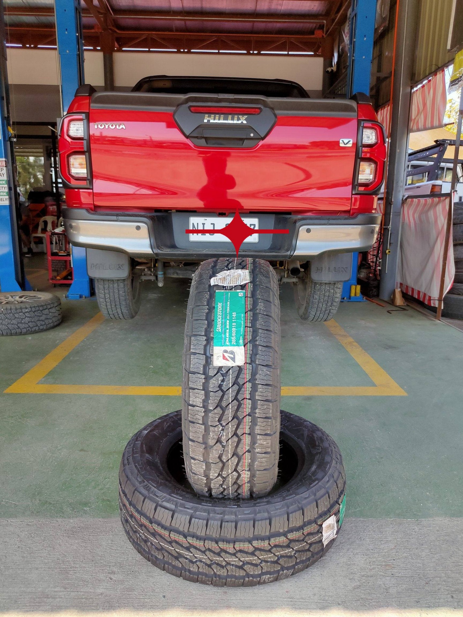 265/60 R18 Bridgestone AT for Toyota Hilux Bridgestone tires 
