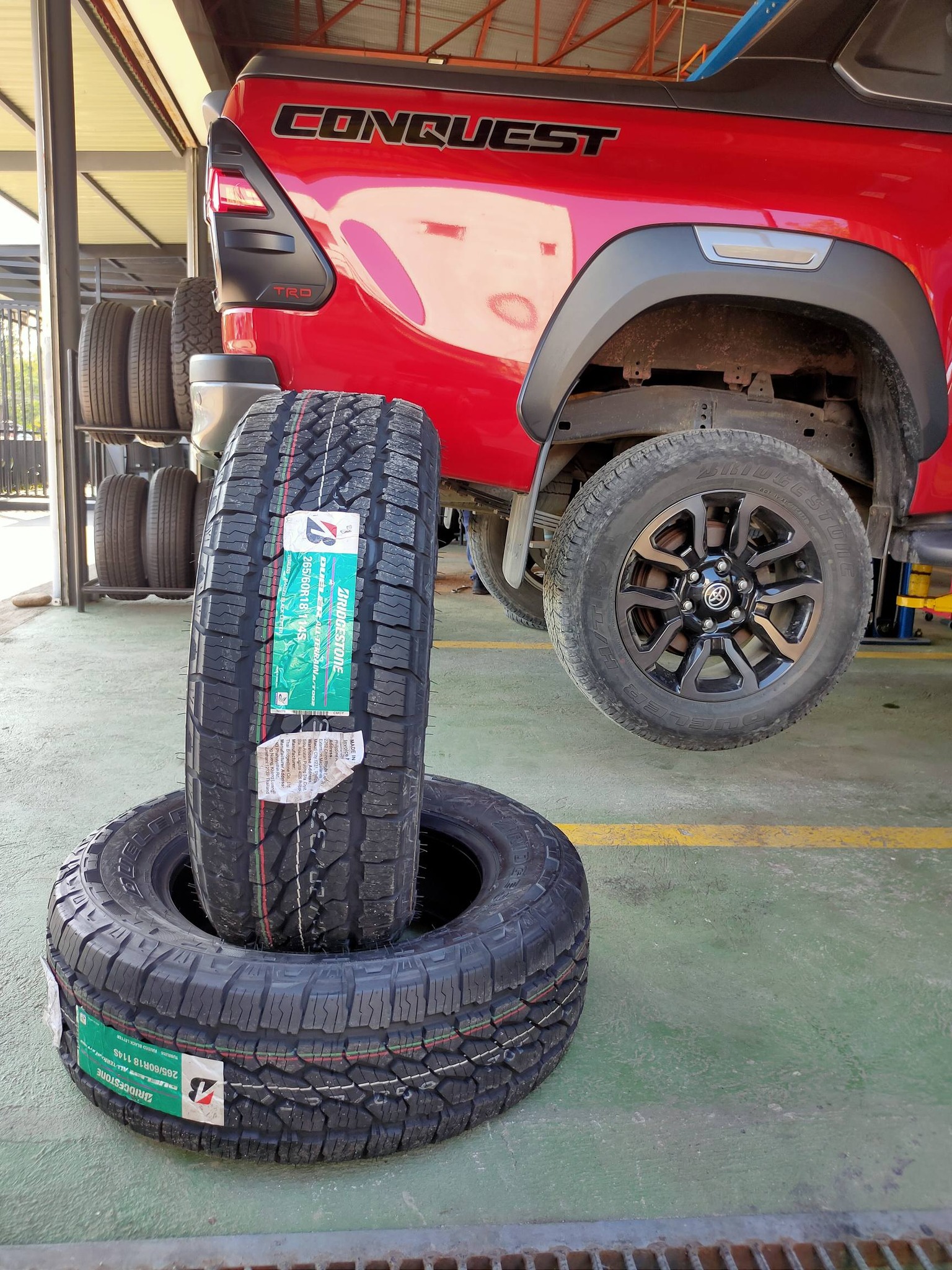 265/60 R18 Bridgestone AT for Toyota Hilux Bridgestone tires 