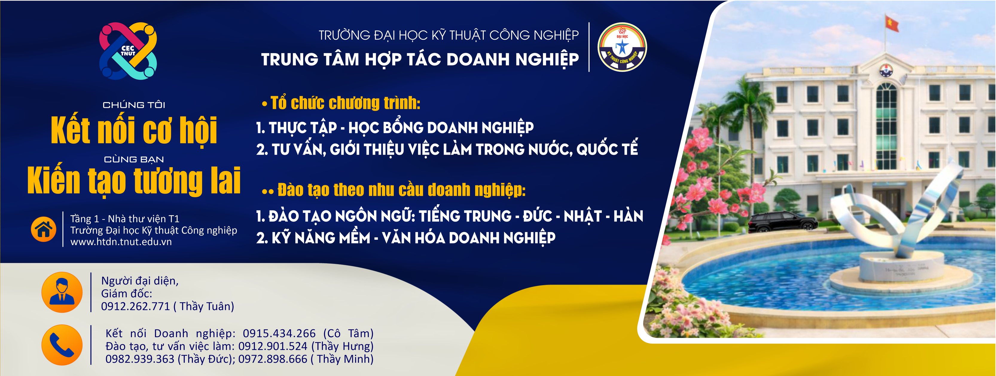 Trung tâm Hợp tác Doanh nghiệp TNUT | Thái Nguyên