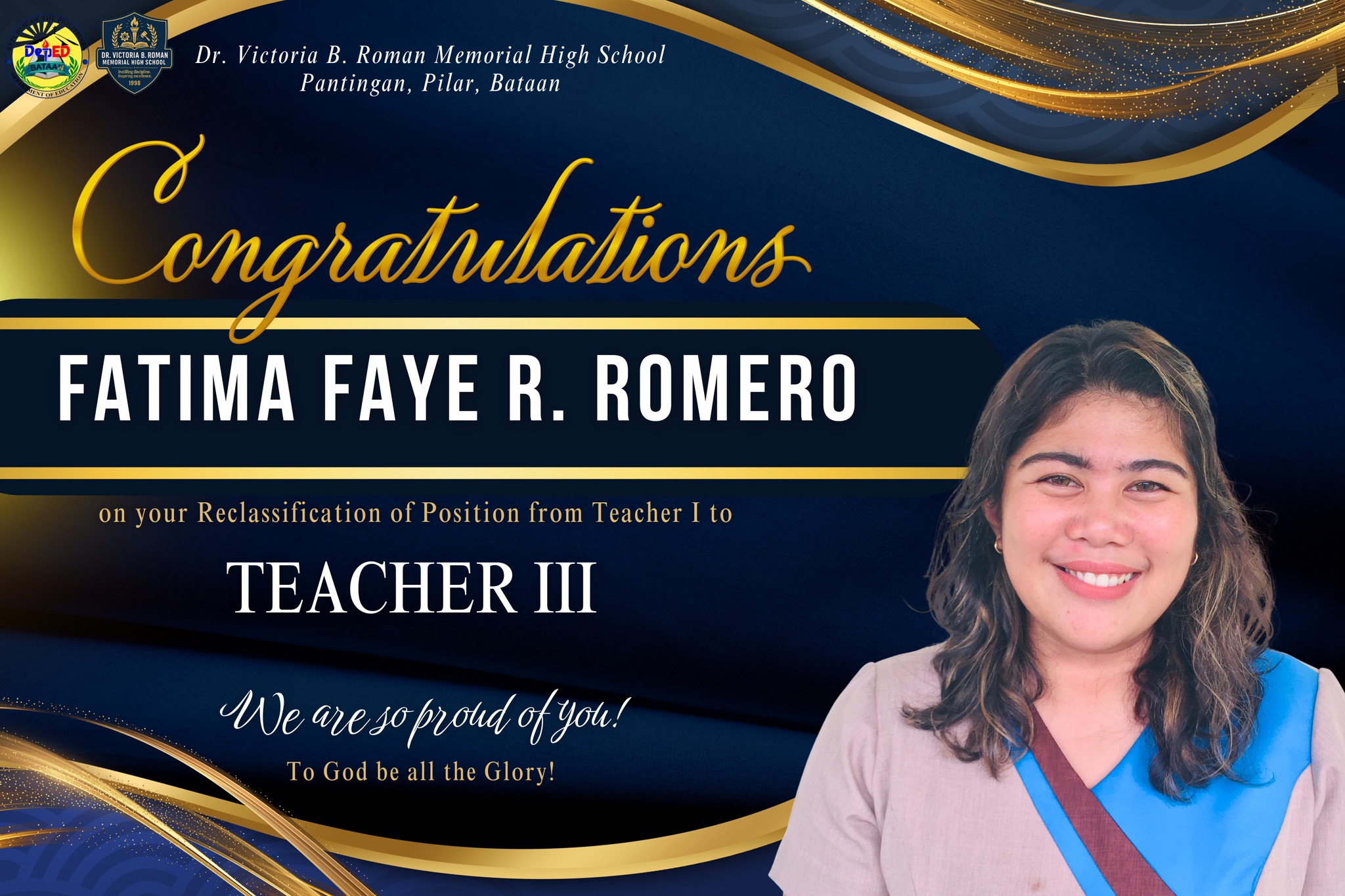 Dr. Victoria B. Roman Memorial High School | Pilar
