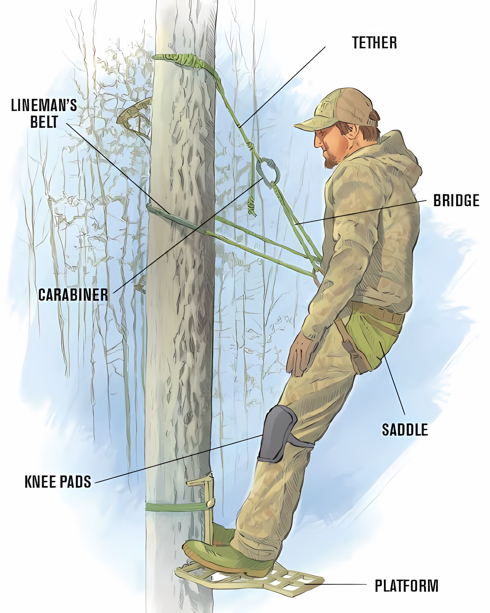 Knotsmaster - Hunting Saddles and Tree Stand Safety Tips • Saddle: The ...