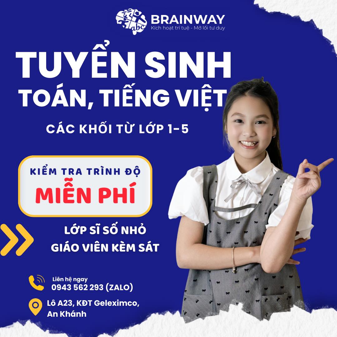Brainway trung tâm bồi dưỡng kiến thức tiểu học | Hanoi