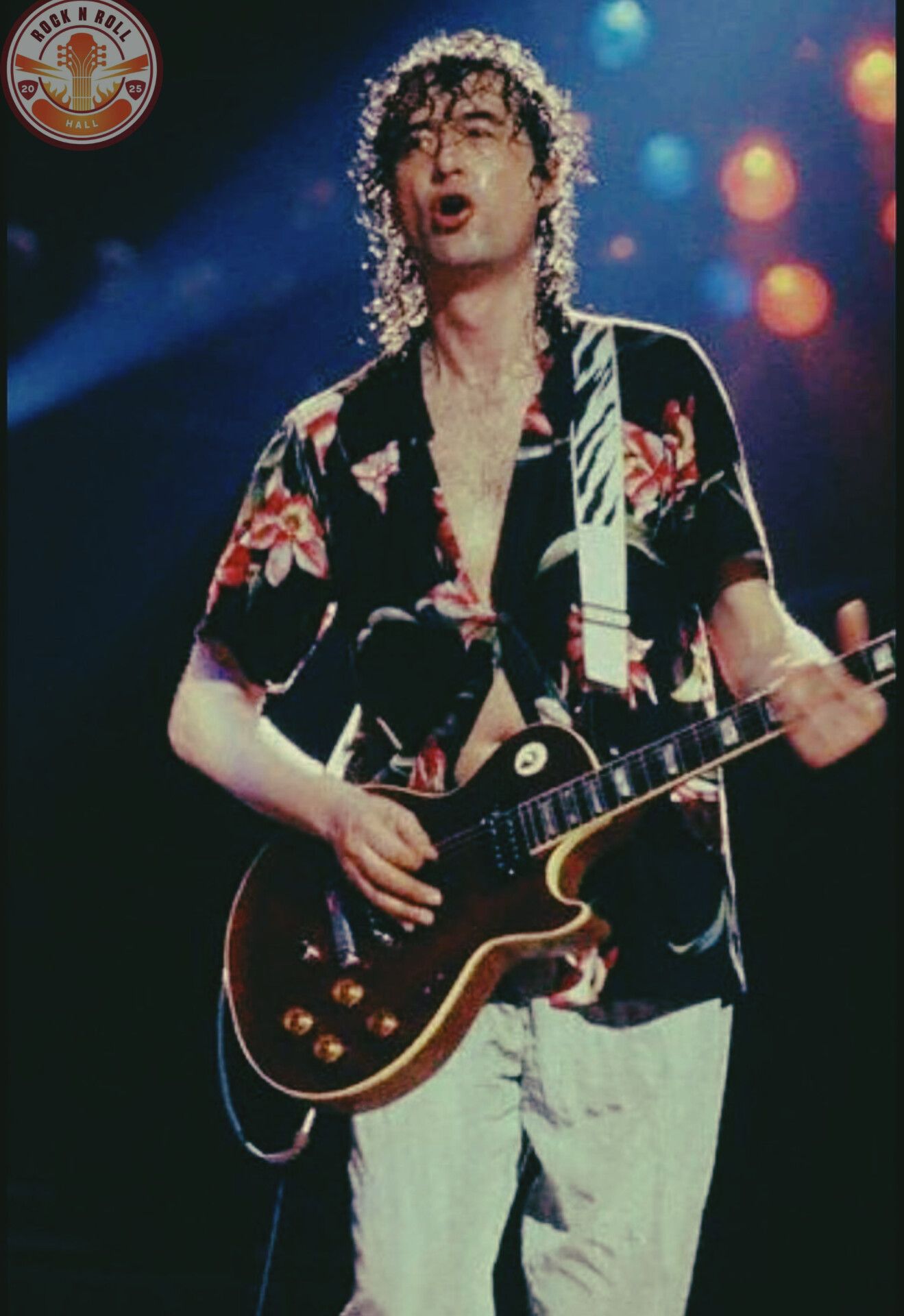 Jimmy Page, at live Madison Square Garden,NY 1985 with The Firm