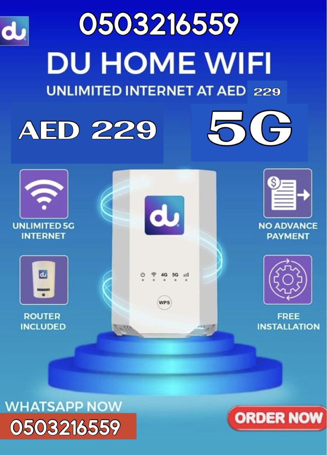 Du Home wireless Internet | Dubai