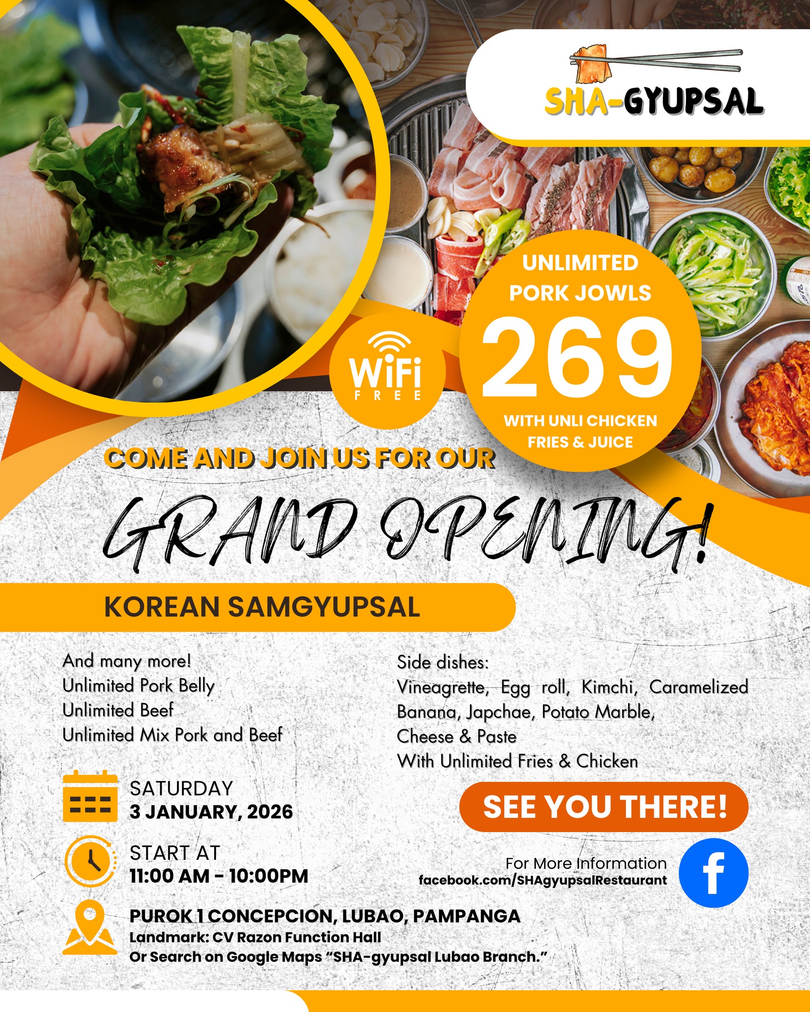 SHA-gyupsal - 🎉 GRAND OPENING ALERT! 🎉 The wait is... | Facebook