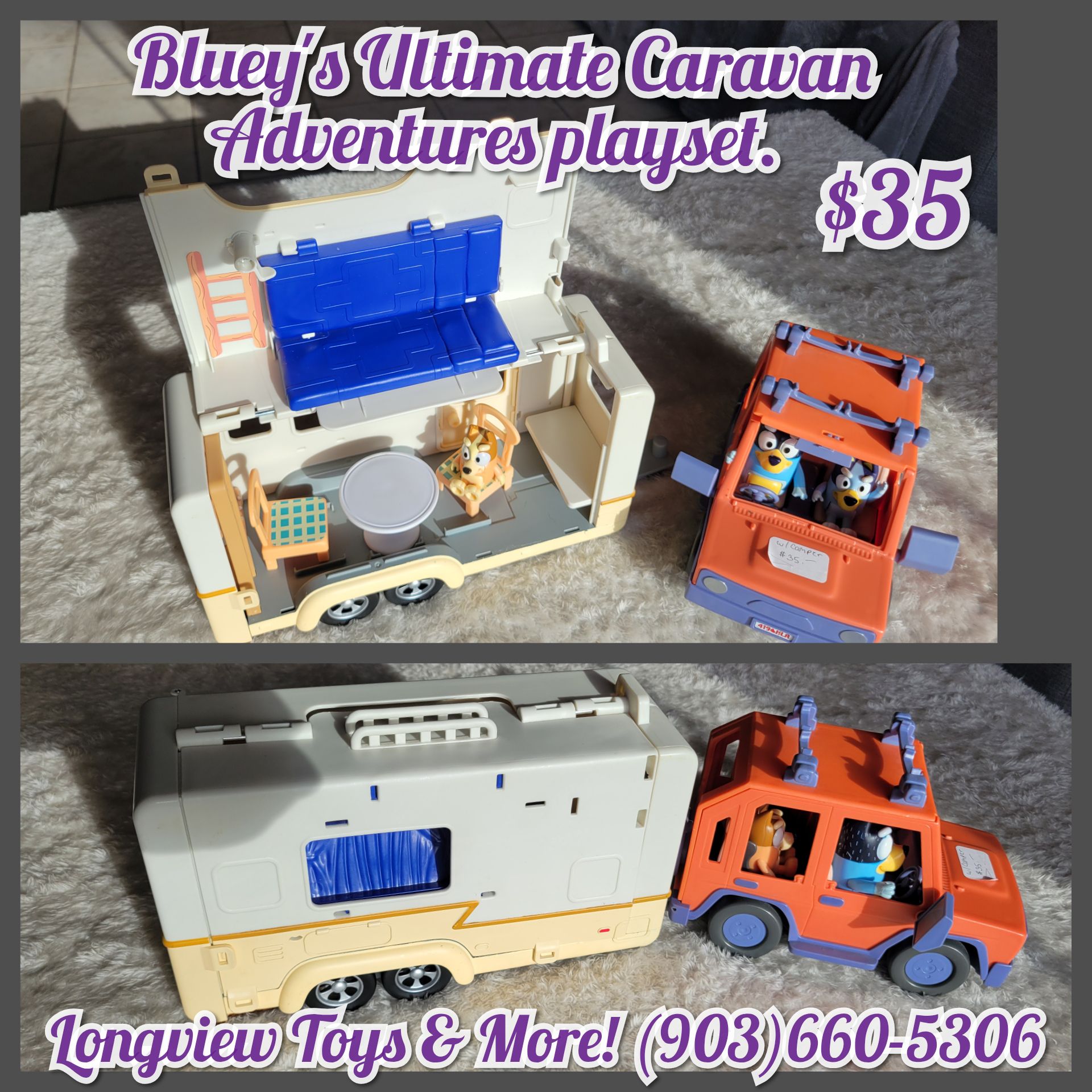 Longview - Bluey's Ultimate Caravan Adventures playset. $35 The caravan ...