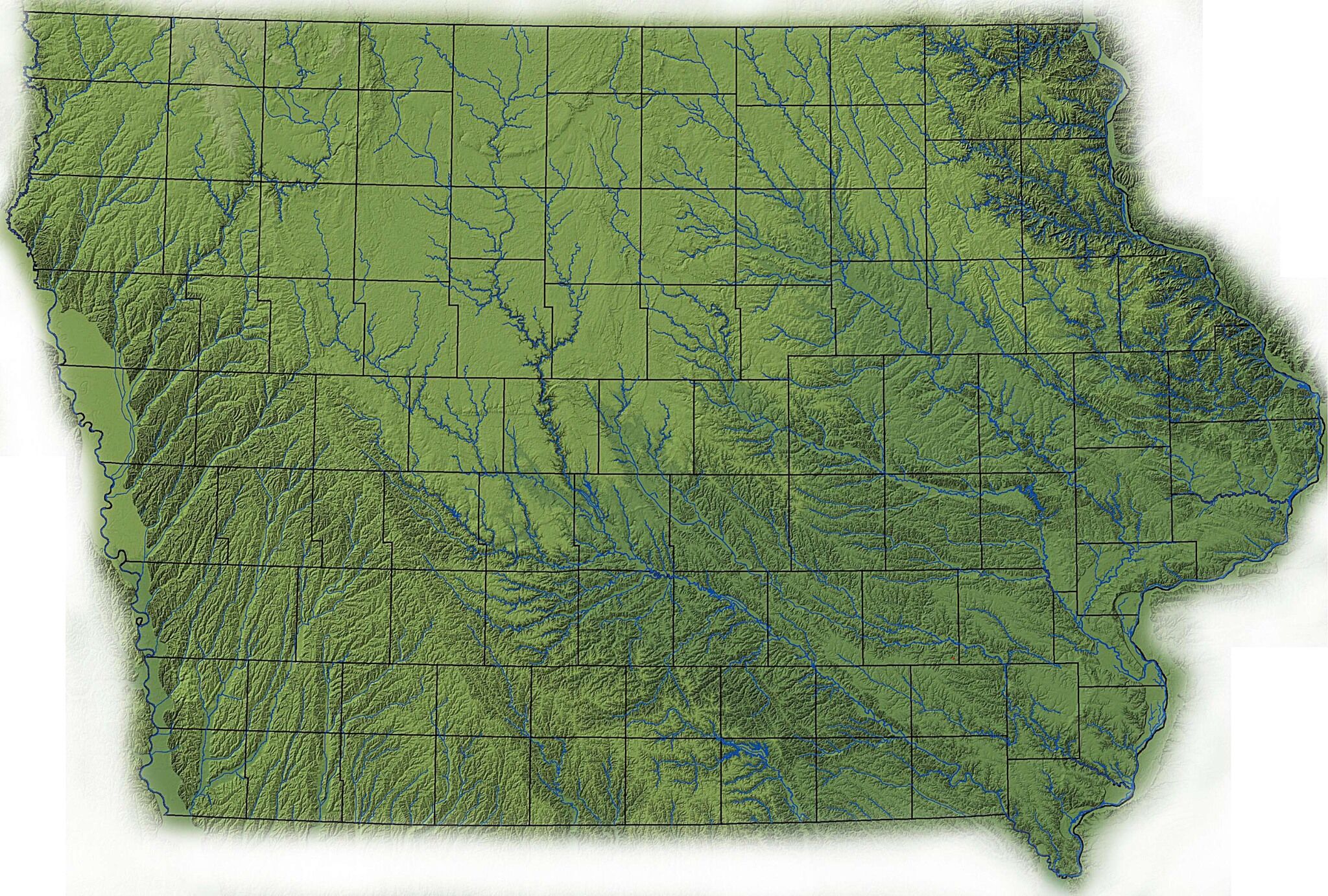 Wondering - Iowa is the only U.S. state whose eastern and western ...
