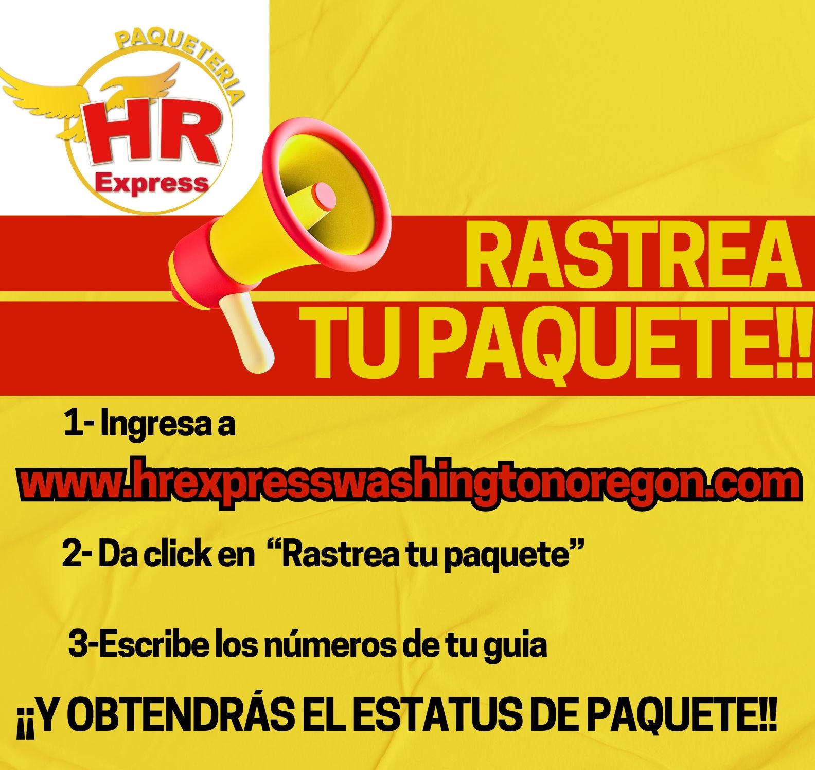 Paqueteria HR Express Washington - Oregon | Spanaway WA