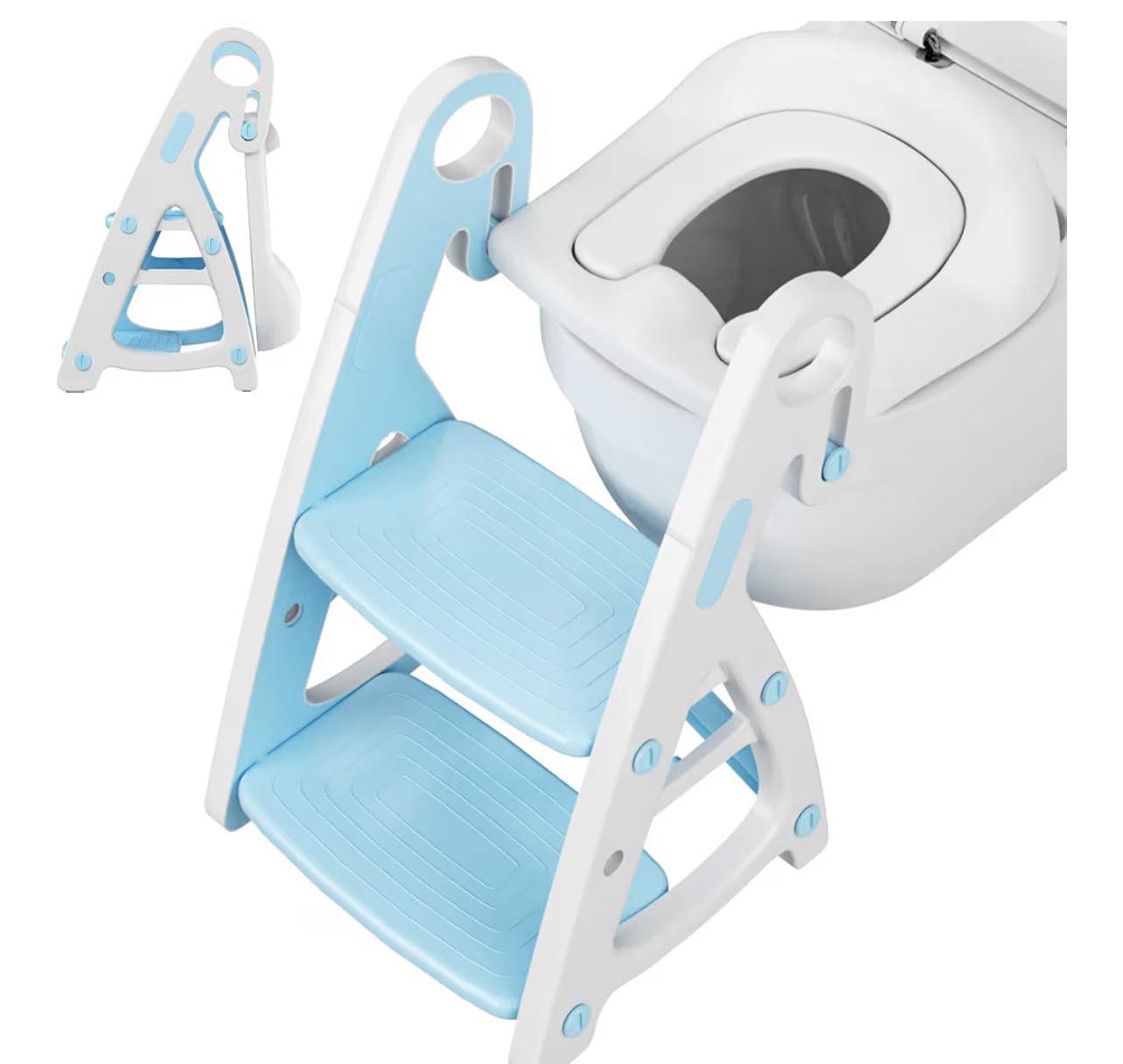 Siège Toilette Enfant 3 En 1 Avec Échelle Antidérapante - Toilette Apprentissage Garçon Fille