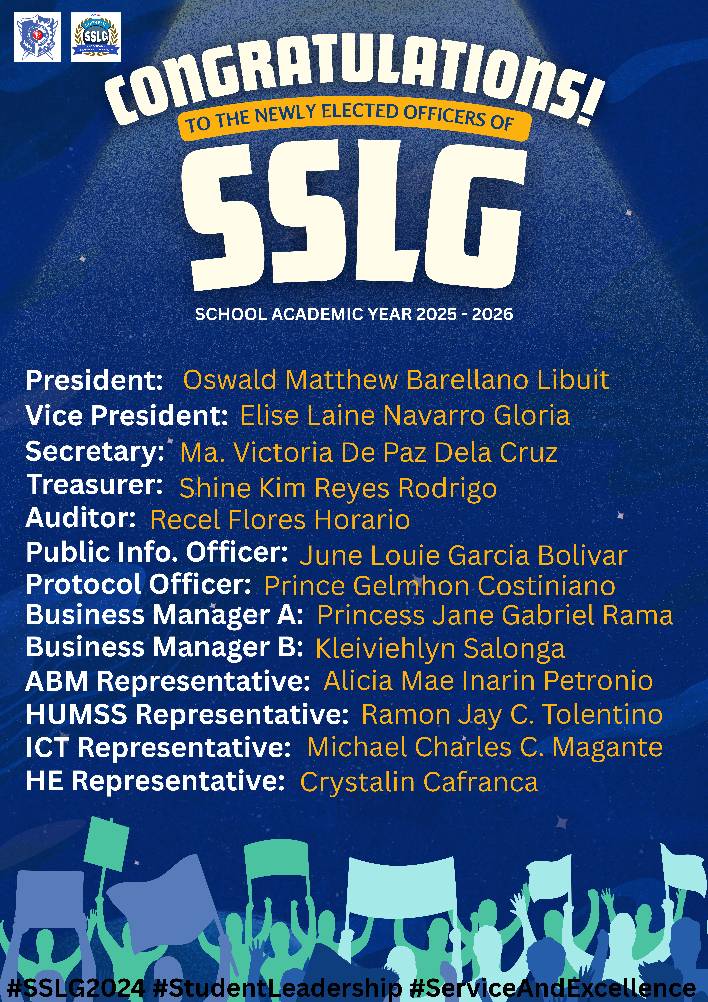 Supreme - 🎉 CONGRATULATIONS TO THE NEWLY ELECTED SSLG OFFICERS! The ...