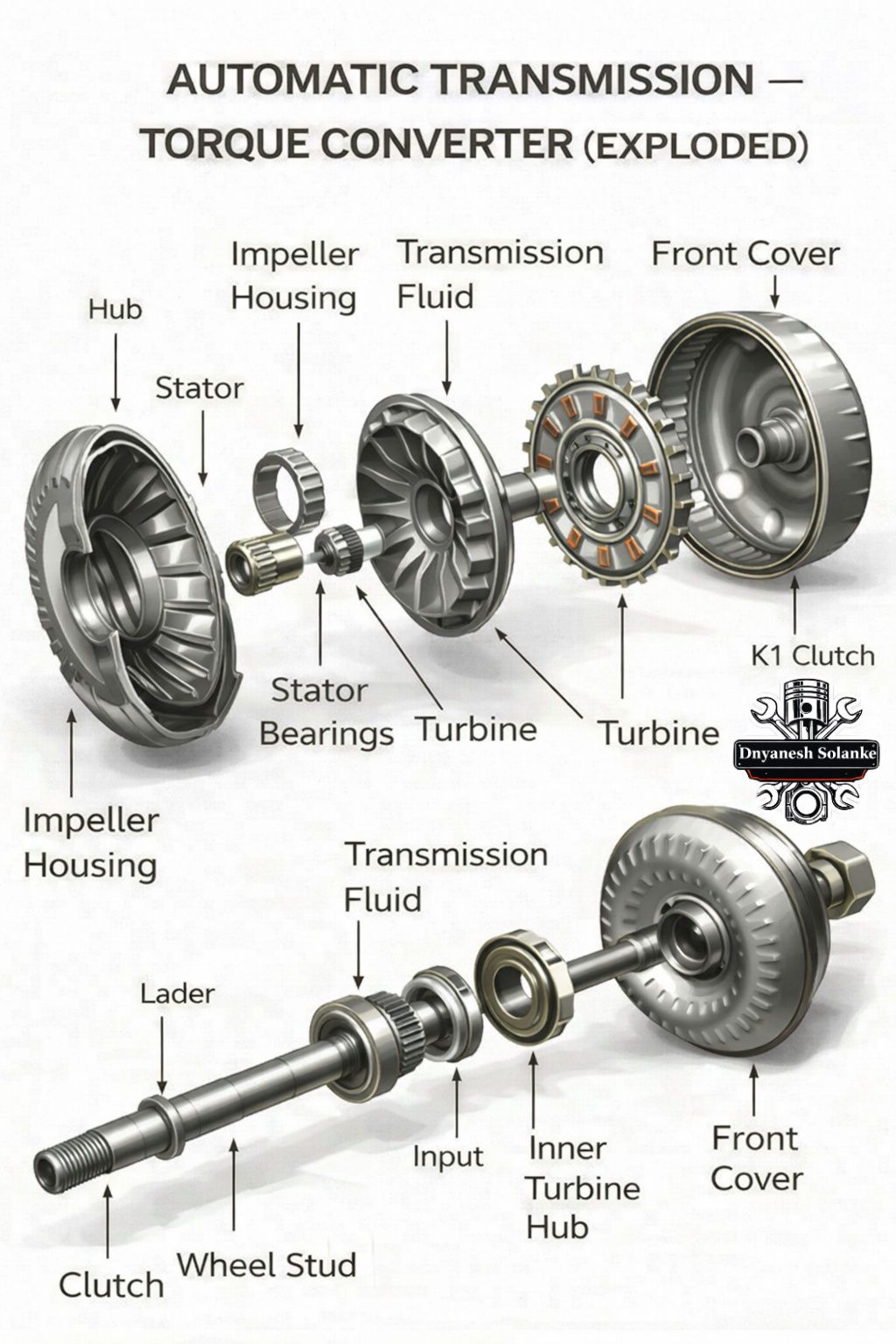 Dnyanesh - ⚙️ The Hidden Hero of Automatic Transmissions: An Exploded ...