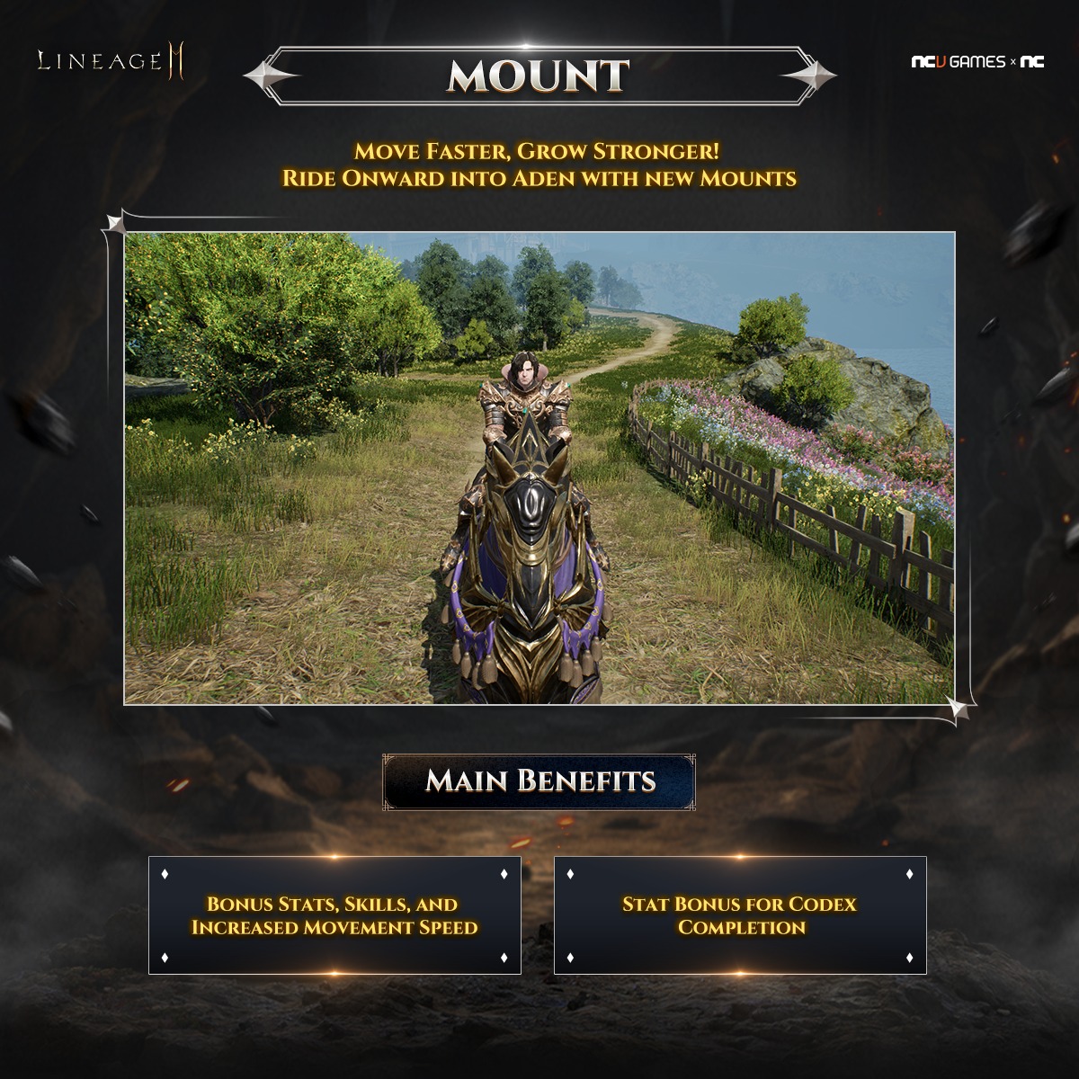 Lineage2M - 🐎 Ride Beyond Limits — Mount Update is Here!... | Facebook
