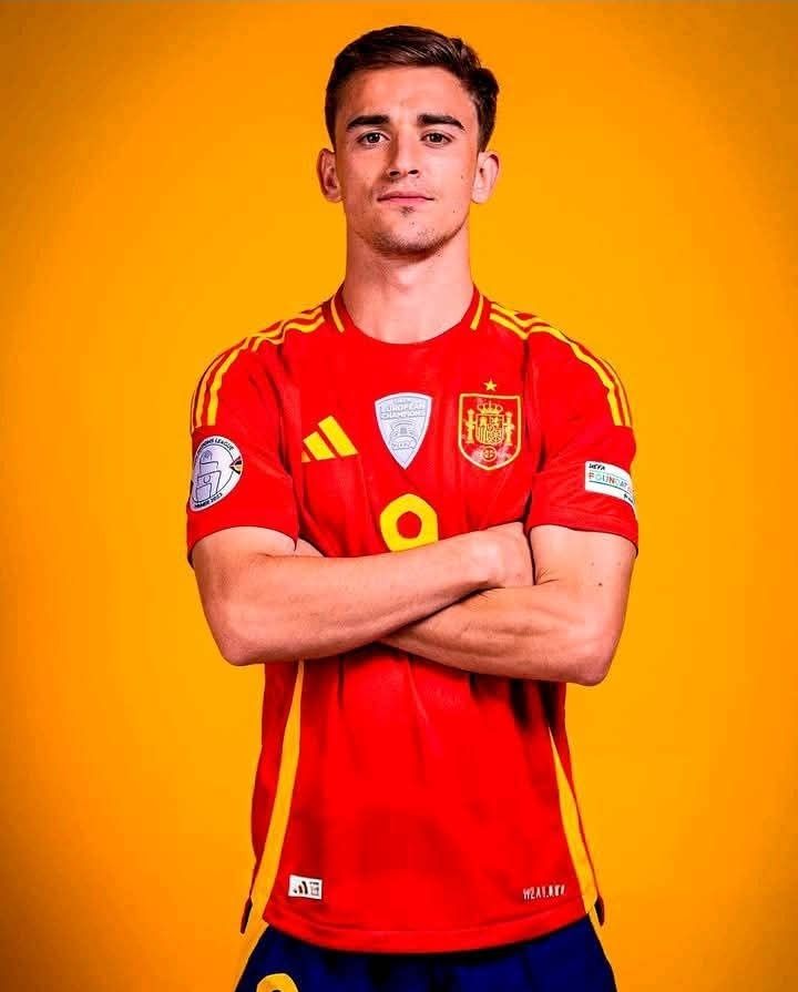 Gavi wears number 9 shirt for Spanish National Team