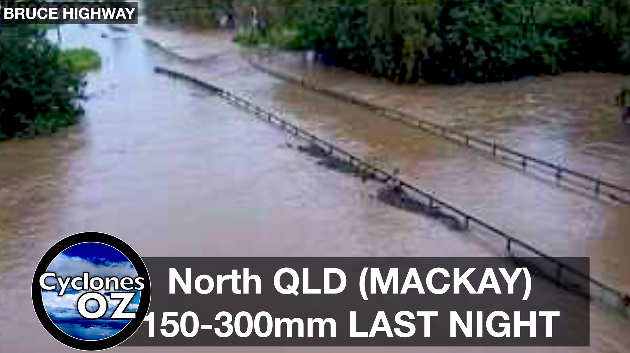 CyclonesOZ - 305mm north of Mackay last night, Bruce Highway is flooded ...