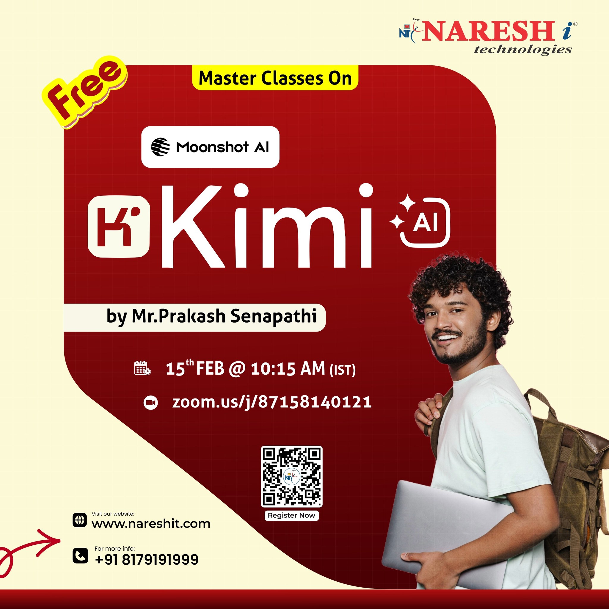 🚀 FREE Master Class on Kimi AI by... - Naresh i Technologies | Facebook