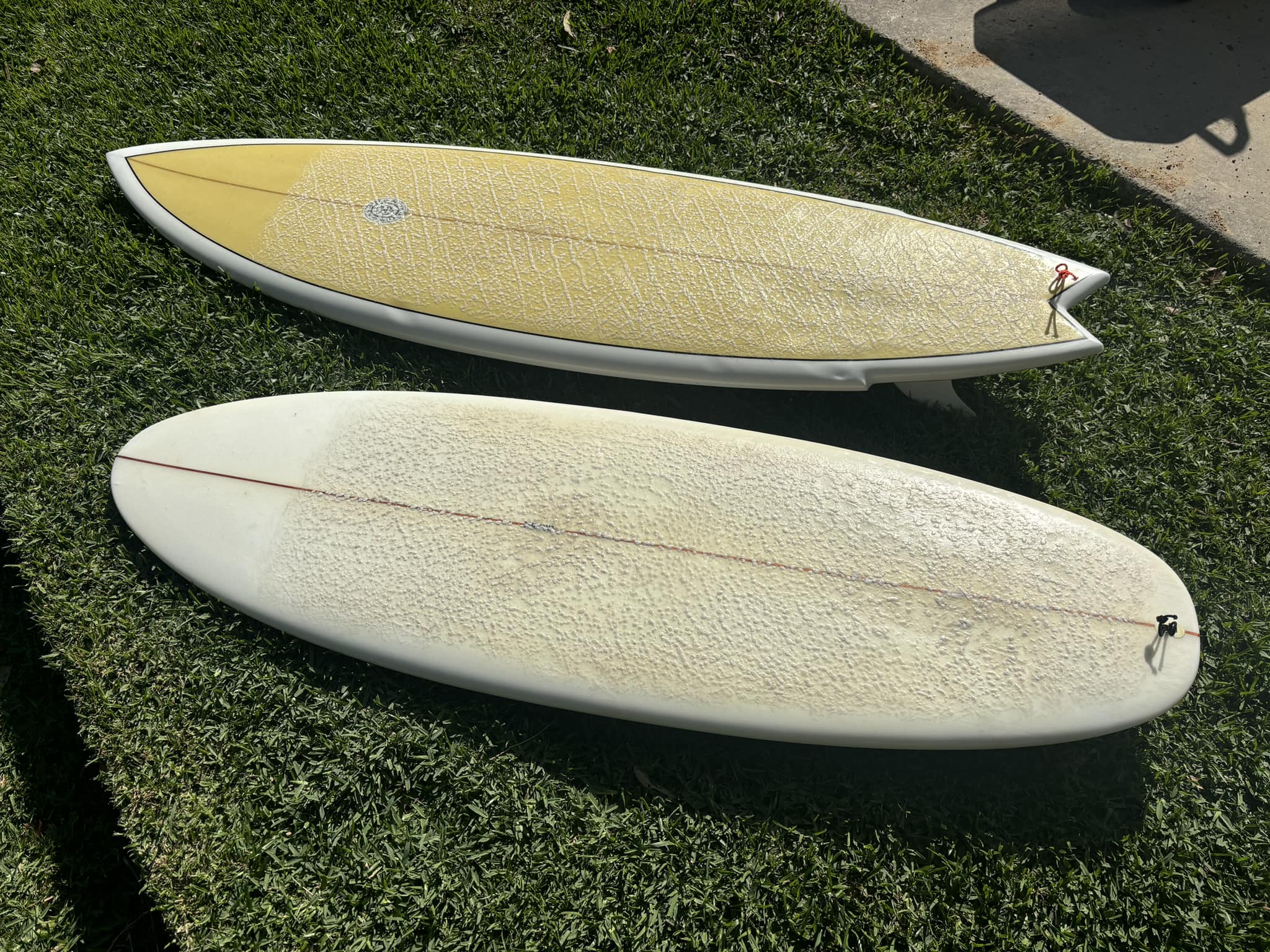 Surfboards for sale: NPJ Apex Twin and Maren Edge Pontoon