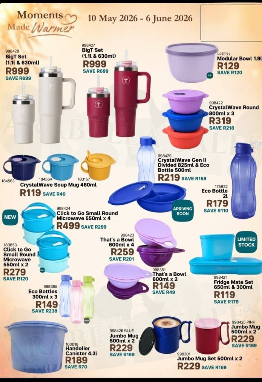 Tupperware May catalogue out now! Reheatable soup mugs, freezer