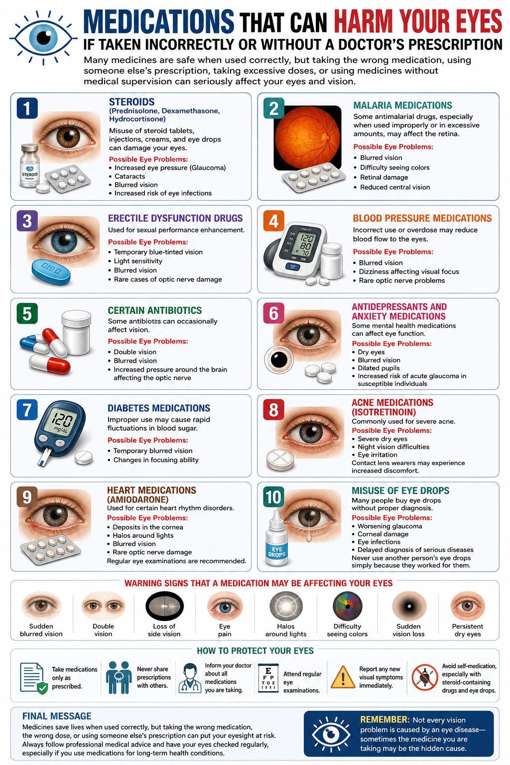 4 medications that may cause vision problems