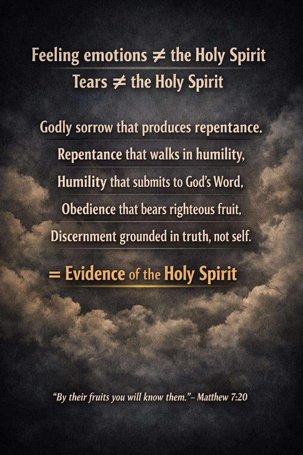 The Holy Spirit doesn’t move people... - Discerning Remnant | Facebook