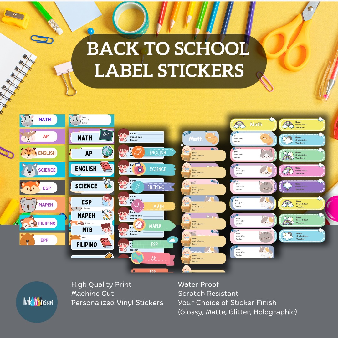 Ink Artisan - Personalized Vinyl Label Stickers available at our Shopee ...