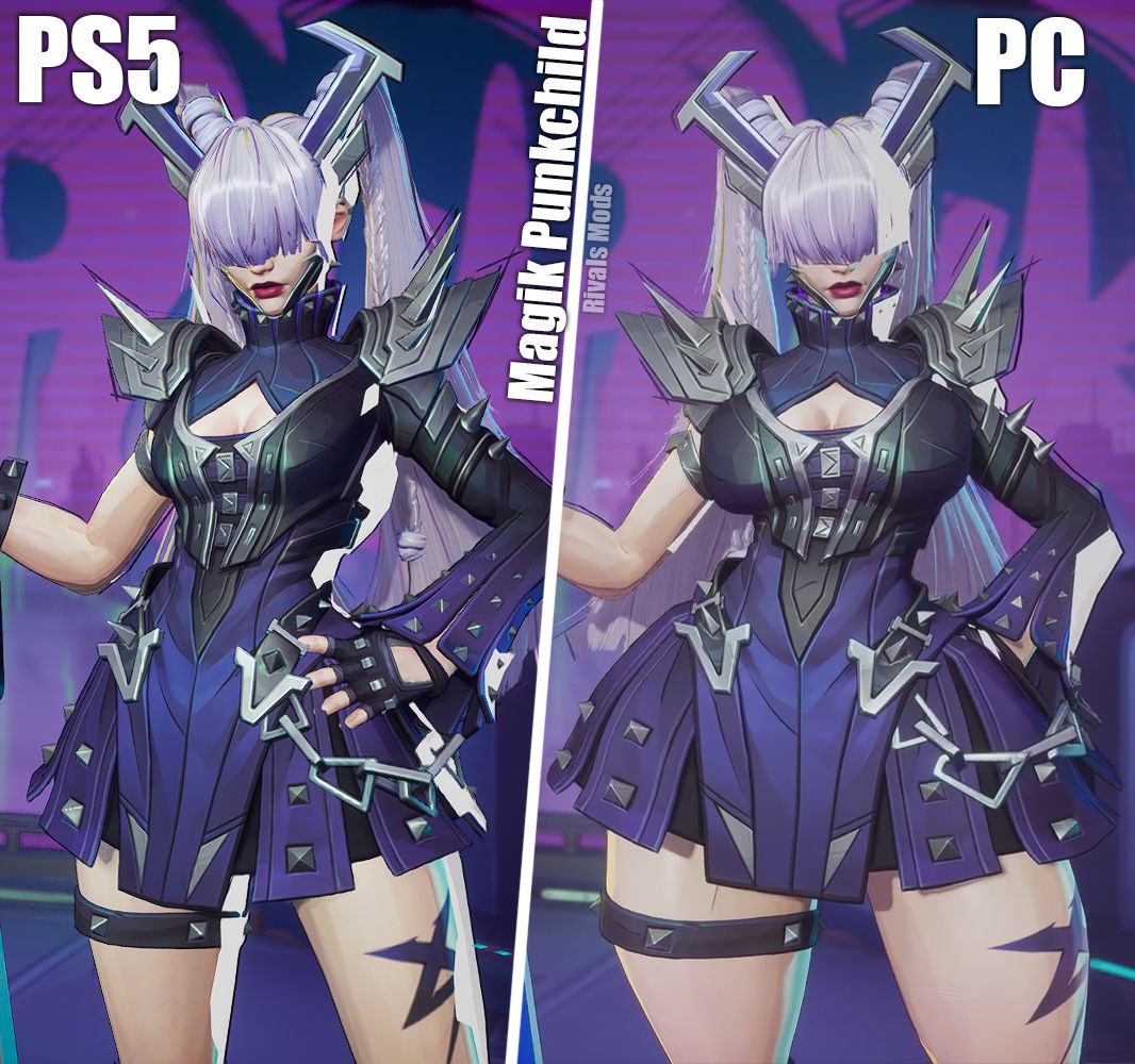 Rivals - Marvel Rivals - Magik PunkChild in PS5 Version Vs PC Version # ...