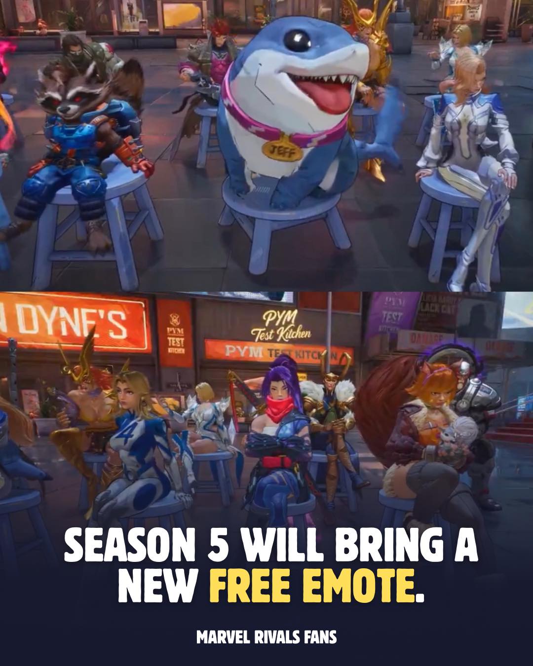 Take a Seat is a bundle of emotes for... - Marvel Rivals Fans | Facebook