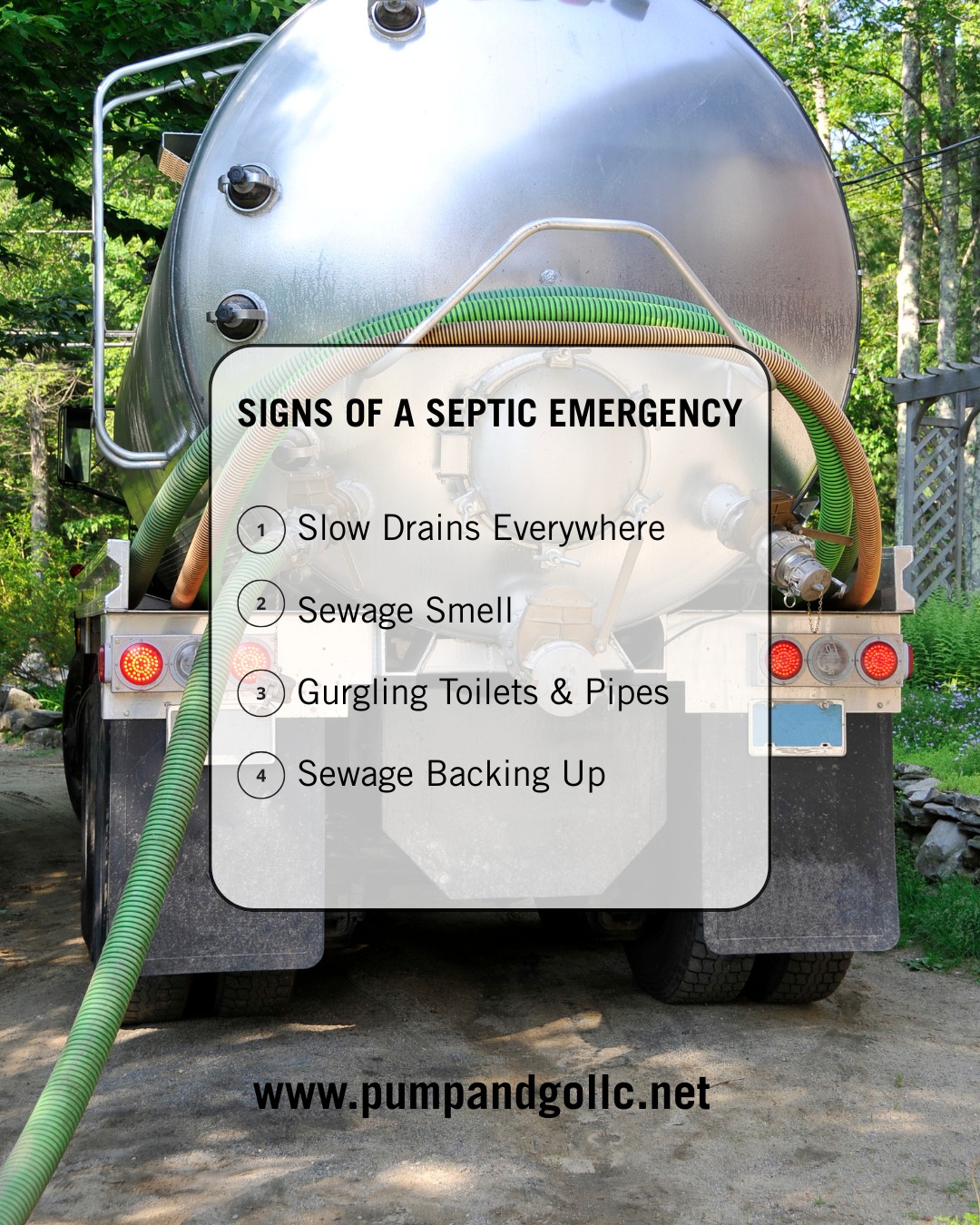 Pump - 🚨 Don’t ignore the warning signs of a septic emergency! Slow ...