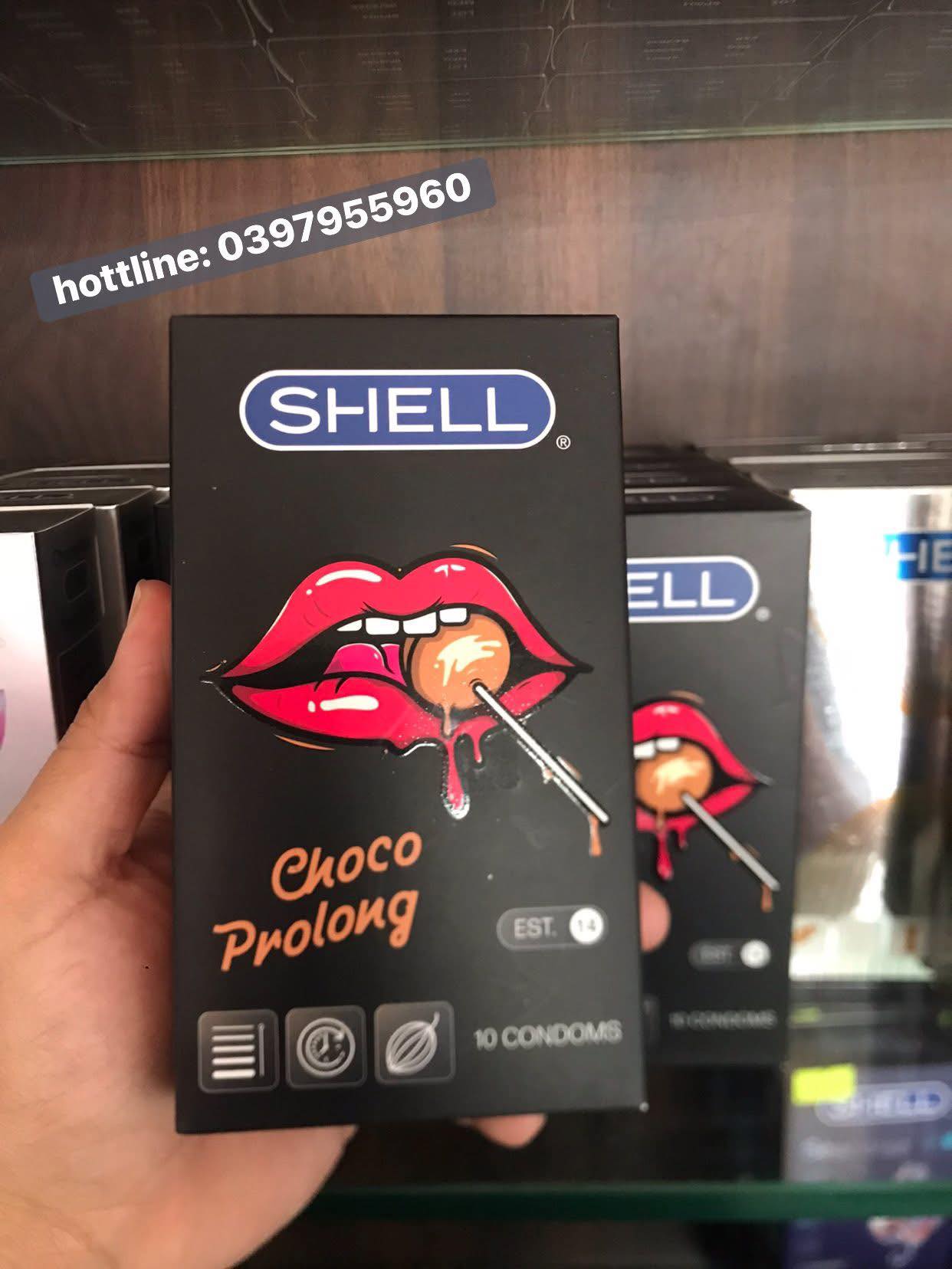 Condoms - BCS Shell Choco Prolong 6in1 (hộp 10 cái) 👉 BCS cao cấp kéo ...