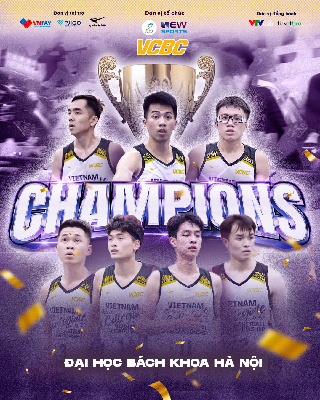Giải - Chúc mừng HUST trở thành Nhà Vô địch của VCBC mùa 1 🏆🏆👏👏 - - - ⛹ ...