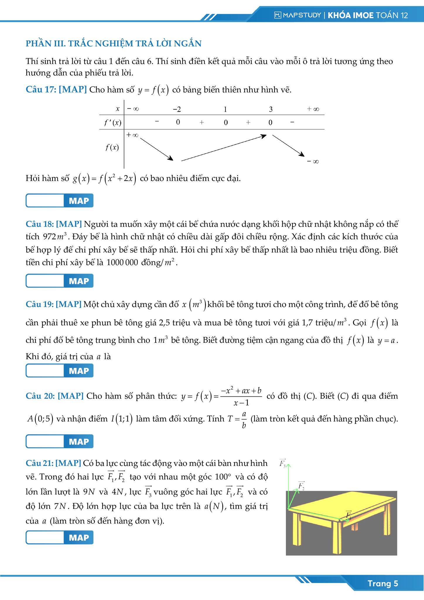 Tổ... - Tổ Toán Mapstudy - Chuyên luyện thi Toán 10,11,12