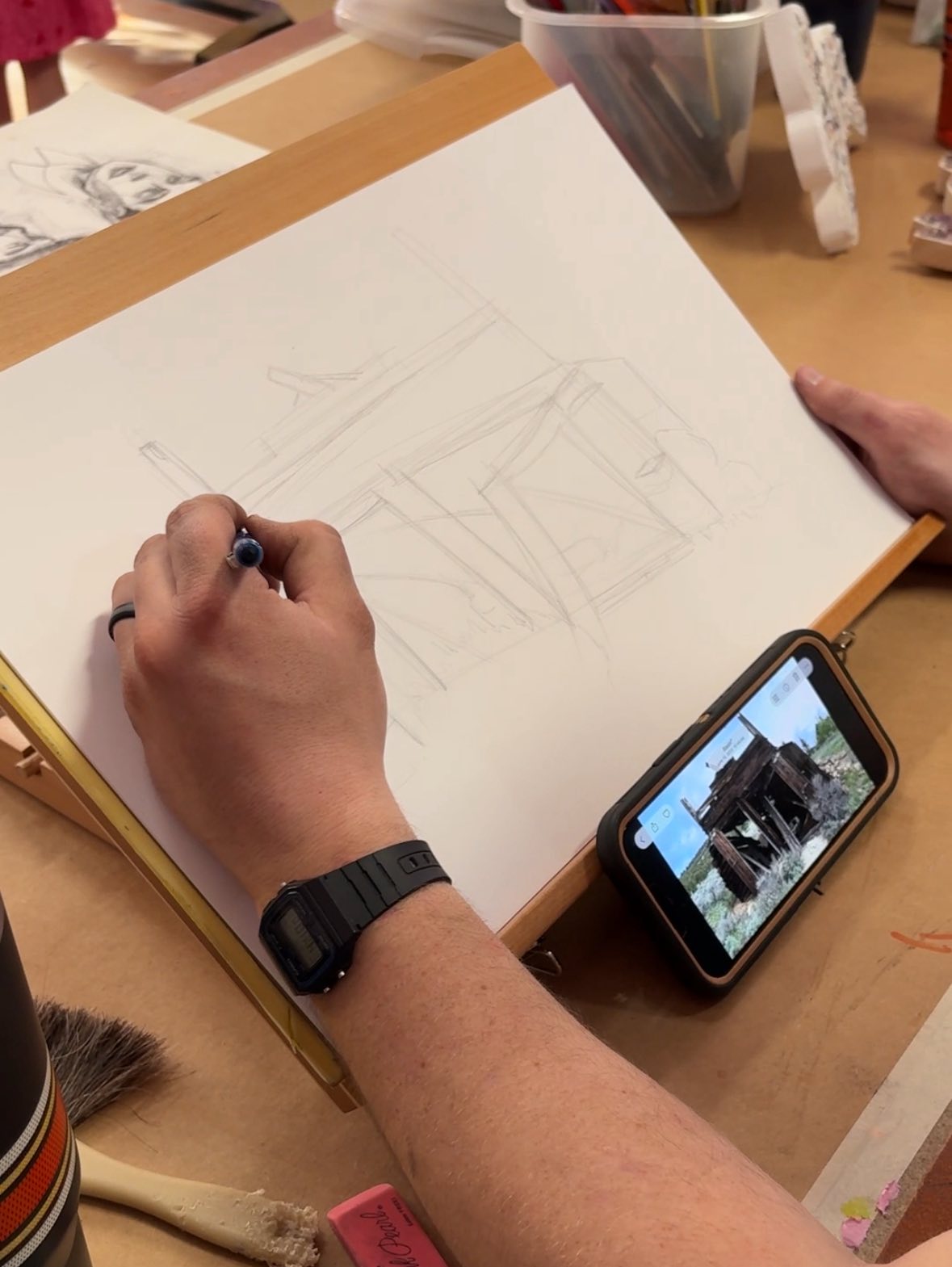 Our drawing teacher, Cody, was in the... - The Art Space 830 | Facebook
