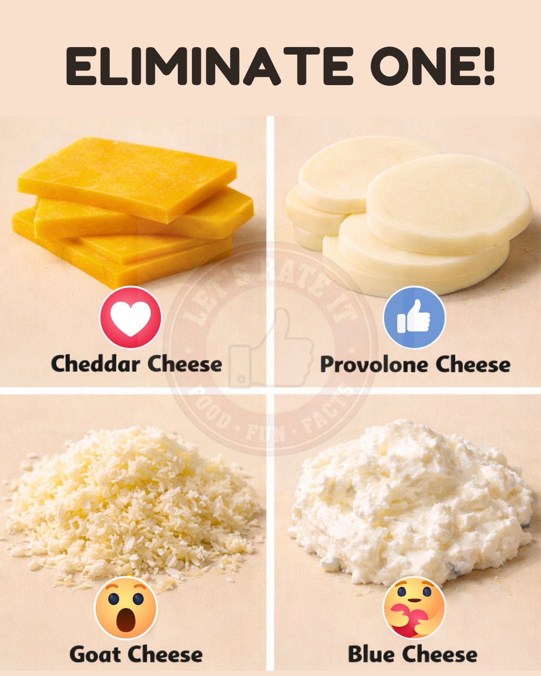 Lets Rate it - 🧀🟨 Cheddar Cheese Firm, bold, and tangy... | Facebook