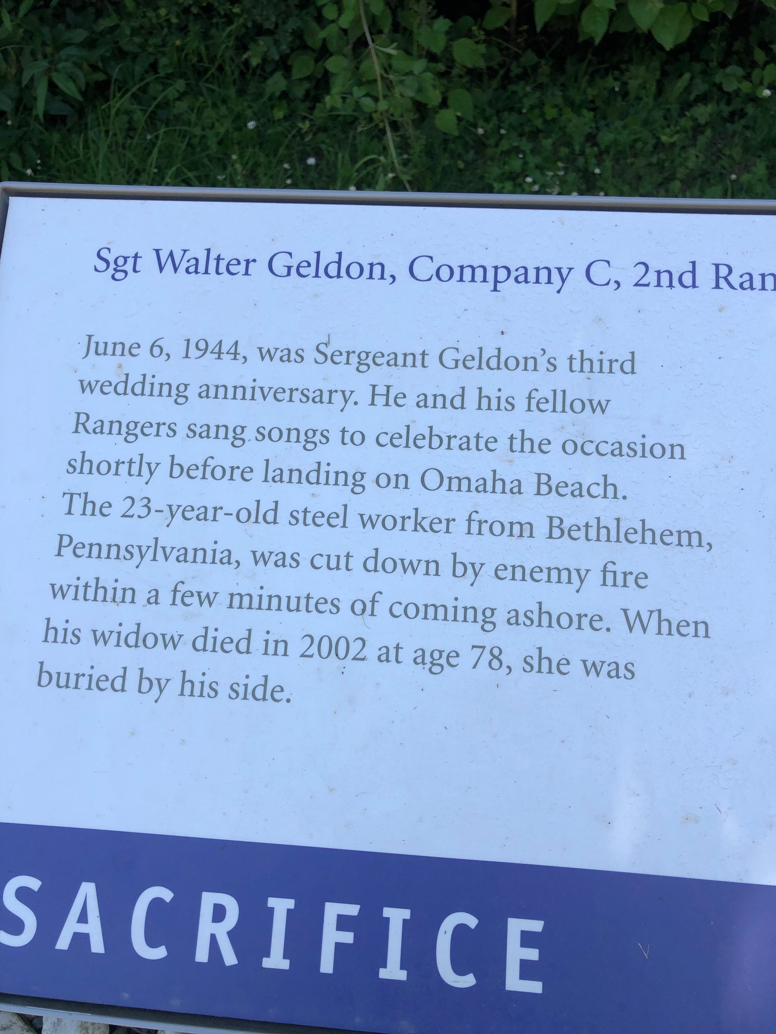 Hoadley - A brief story of Walter at Pointe du Hoc | Facebook