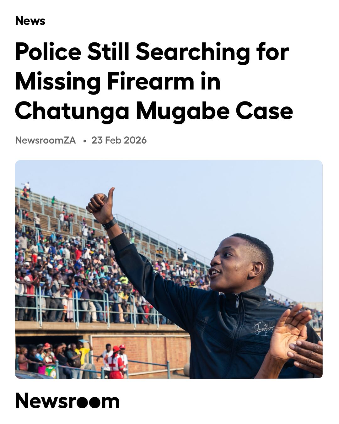Newsroom ZA - Bellarmine Chatunga Mugabe is set to appear... | Facebook