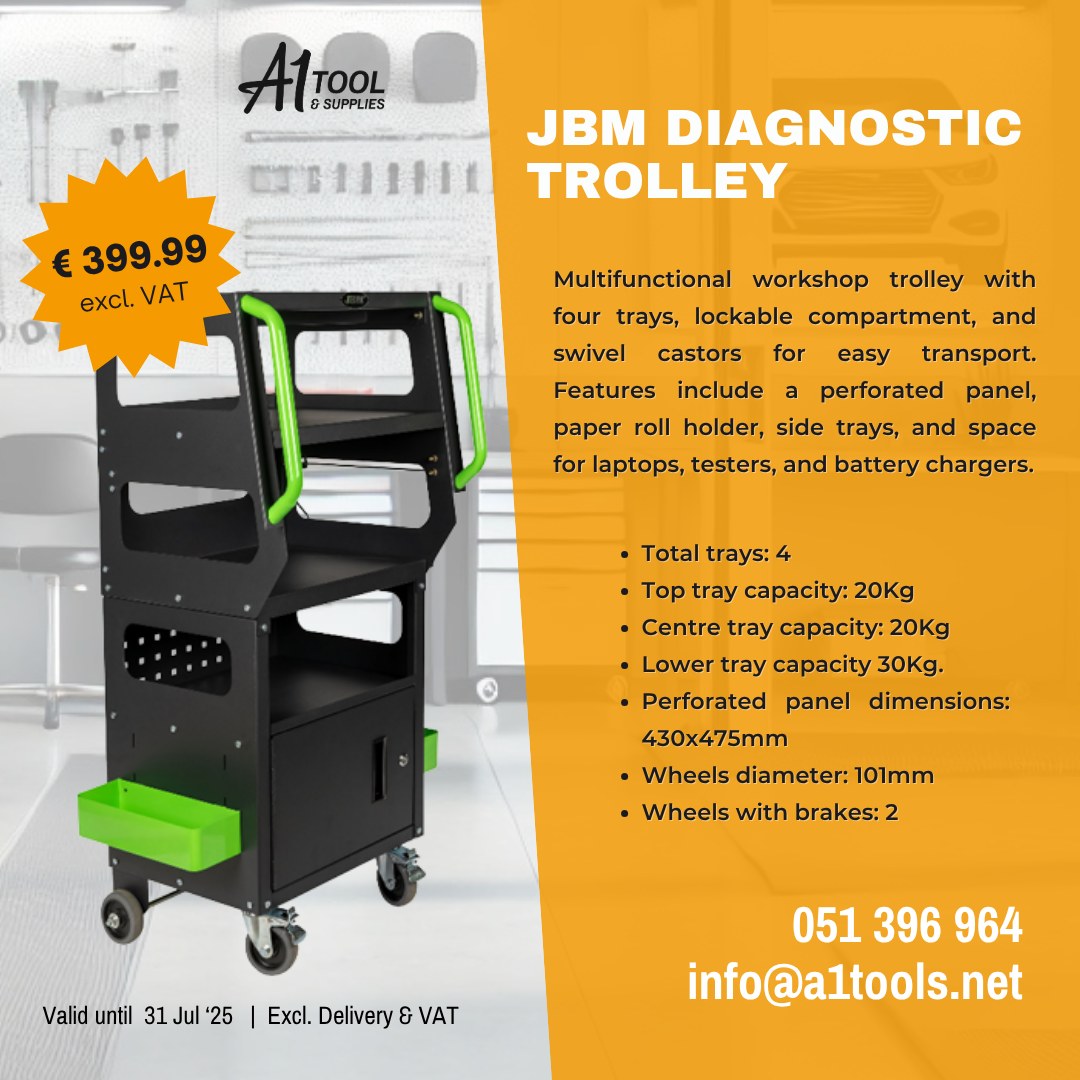 A1 - 💥 TUESDAY SPECIAL 💥JBM Diagnostic Trolley – Now only €399.99 This ...