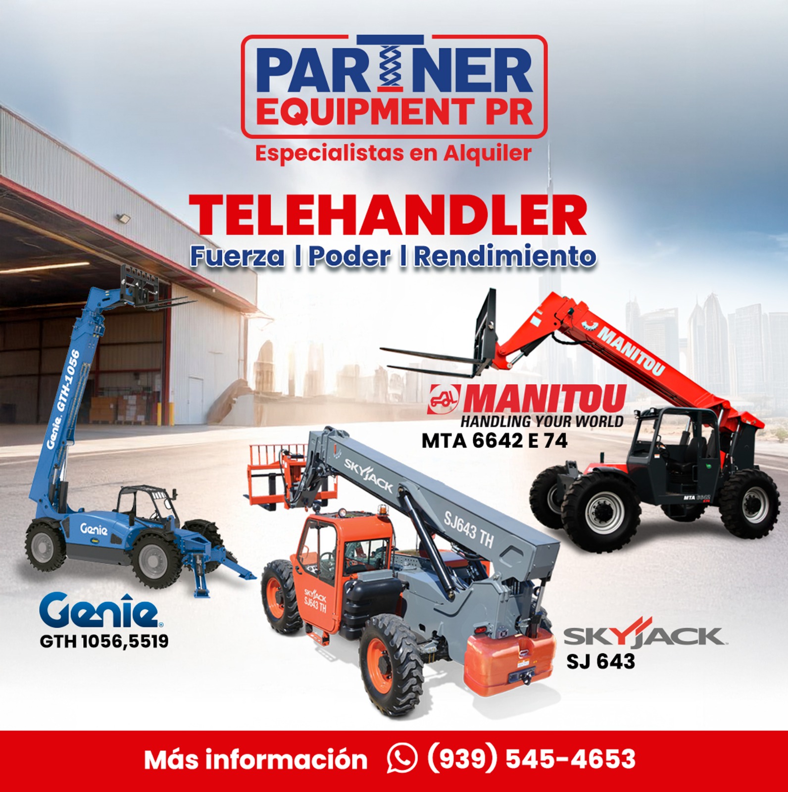 Partner - 💪 Potencia que eleva tu proyecto Alquila Telehandlers de alto ...