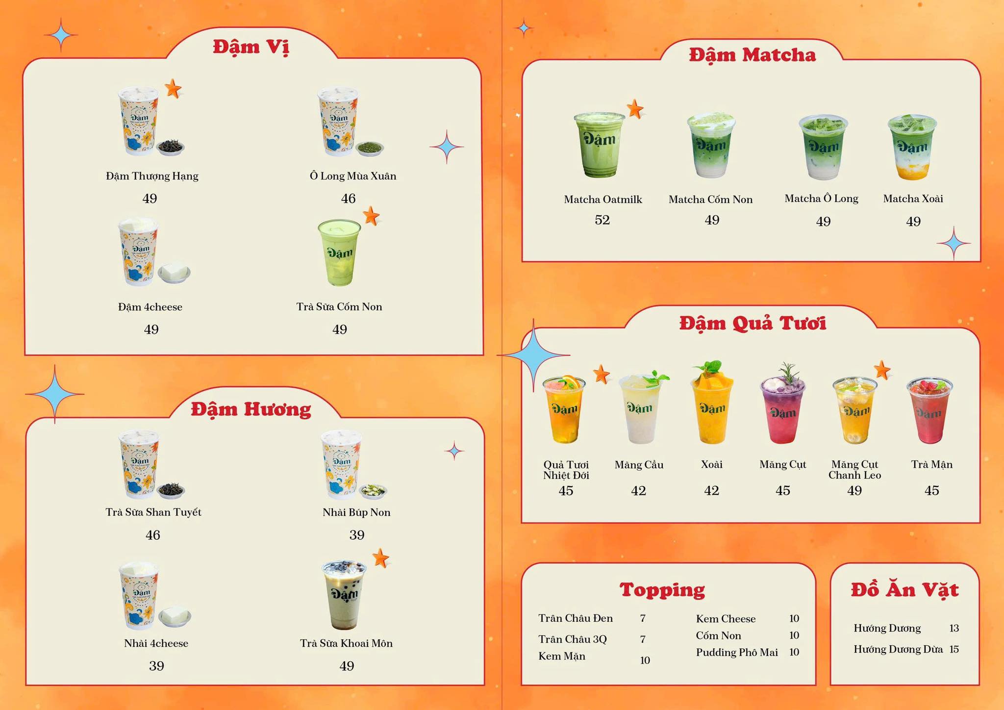 🌿 MENU MỚI – ĐẬM CHẤT, ĐẬM VIBE 🌿... - Đậm - Trà tươi pha máy | Facebook