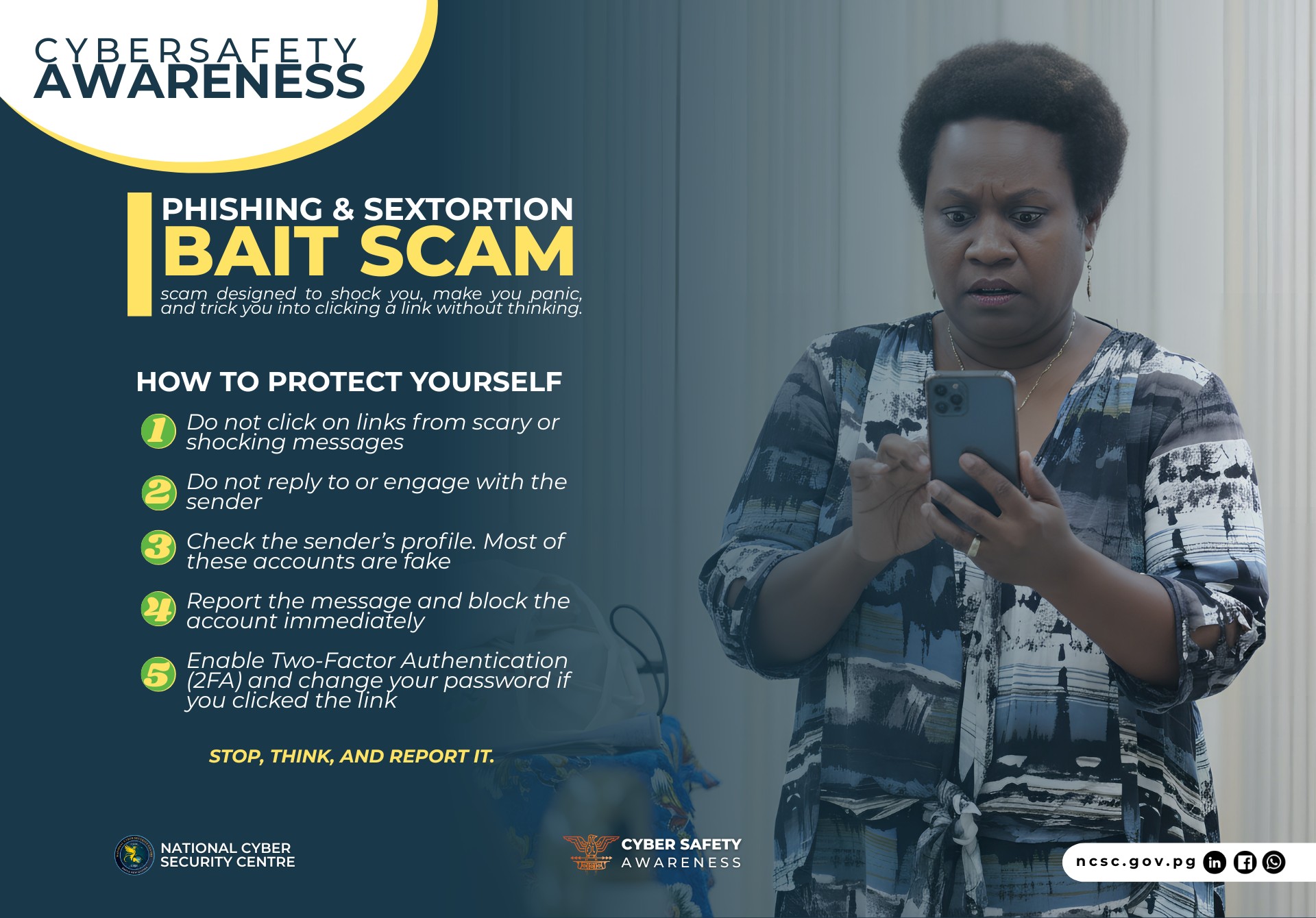 AWARENESS | Phishing & Sextortion Bait... - PNG Cyber Safety | Facebook