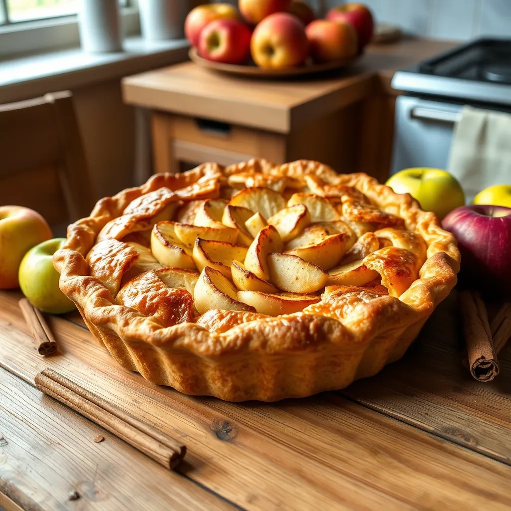 Apple Pie it's flaky and delicious Ingredients : For the dough 2