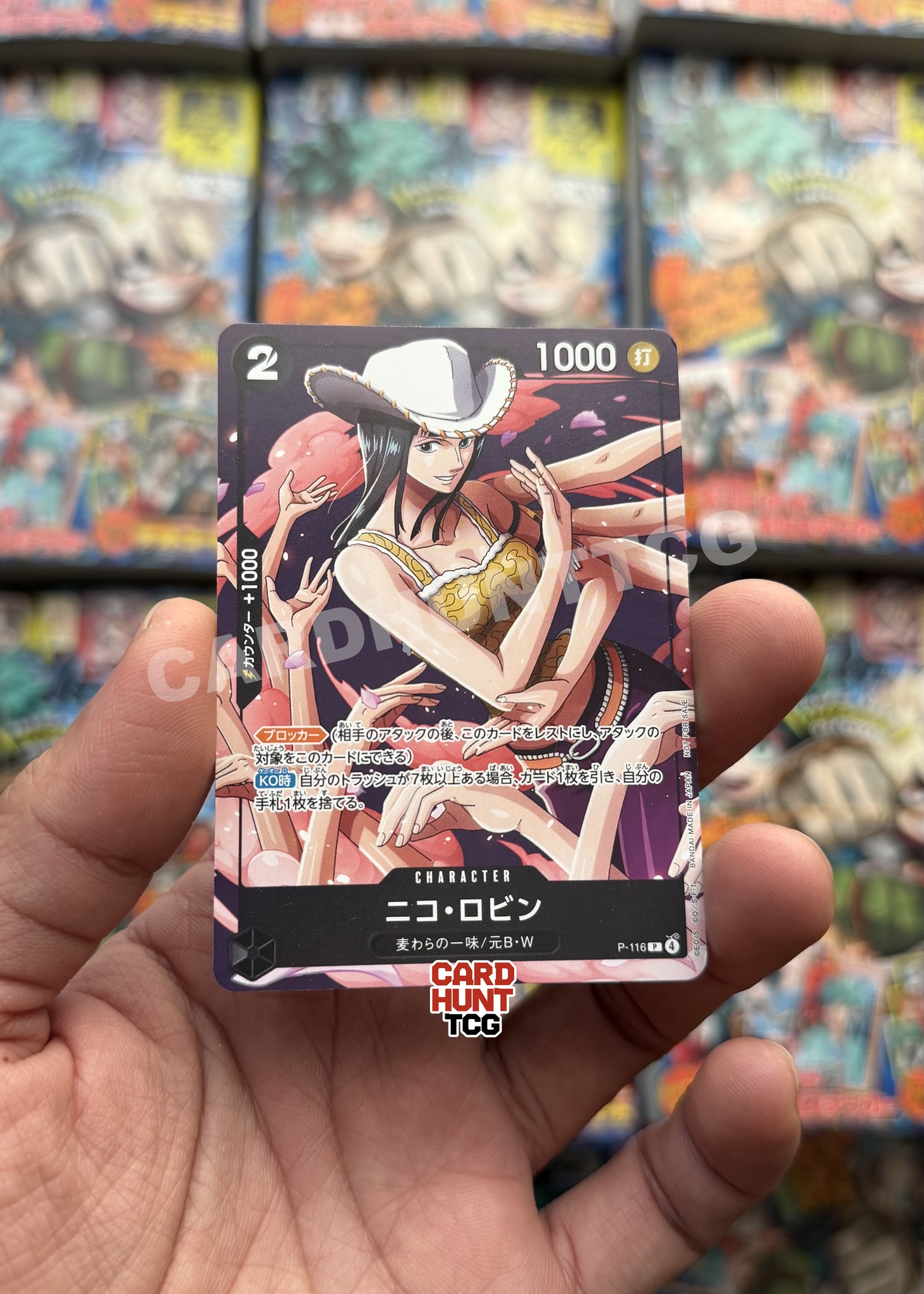 ONE PIECE CARD GAME Promo P-116 NICO ROBIN THANK YOU FOR ALWAYS 