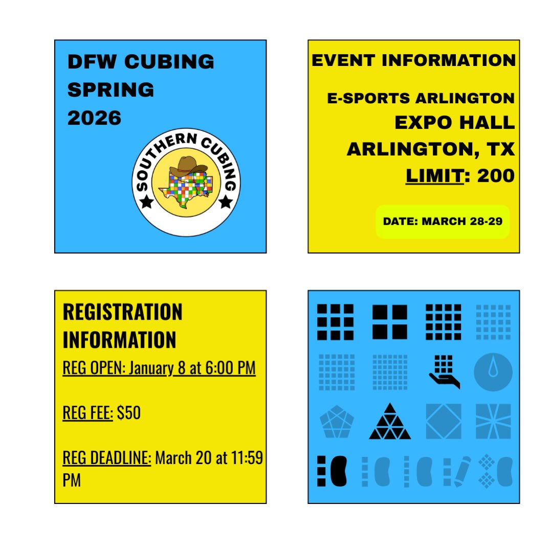 Southern Cubing - As we get closer to announcing the 2026... | Facebook