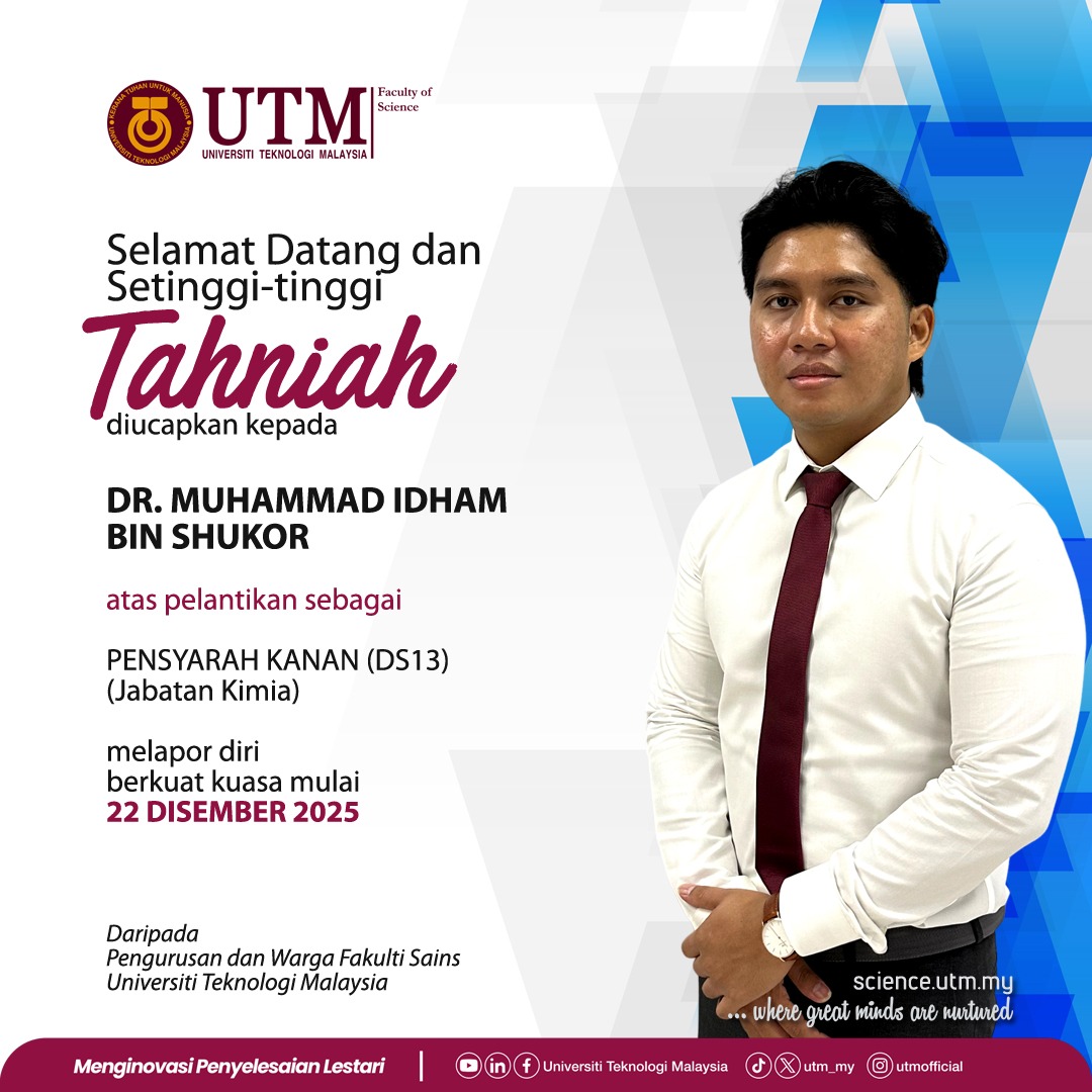 Department - 🌟 Selamat Datang ke Jabatan Kimia UTM 🌟 Warga Jabatan ...