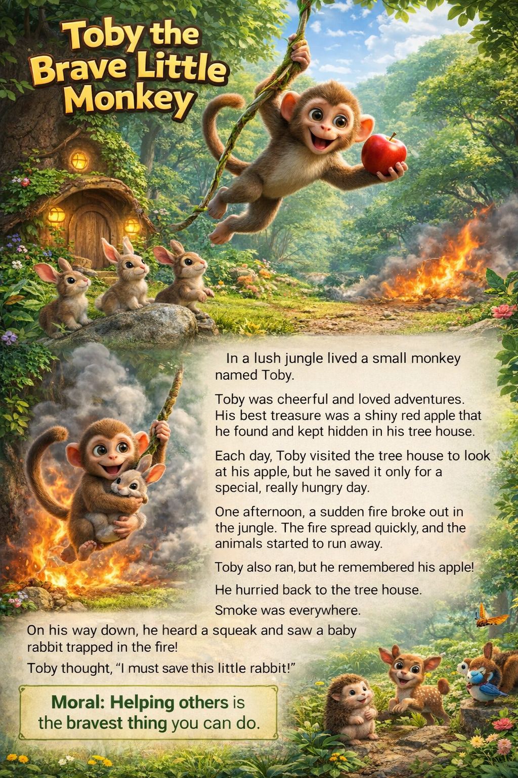 Kyrotu - Toby the Brave Little Monkey Toby is a cheerful little monkey ...