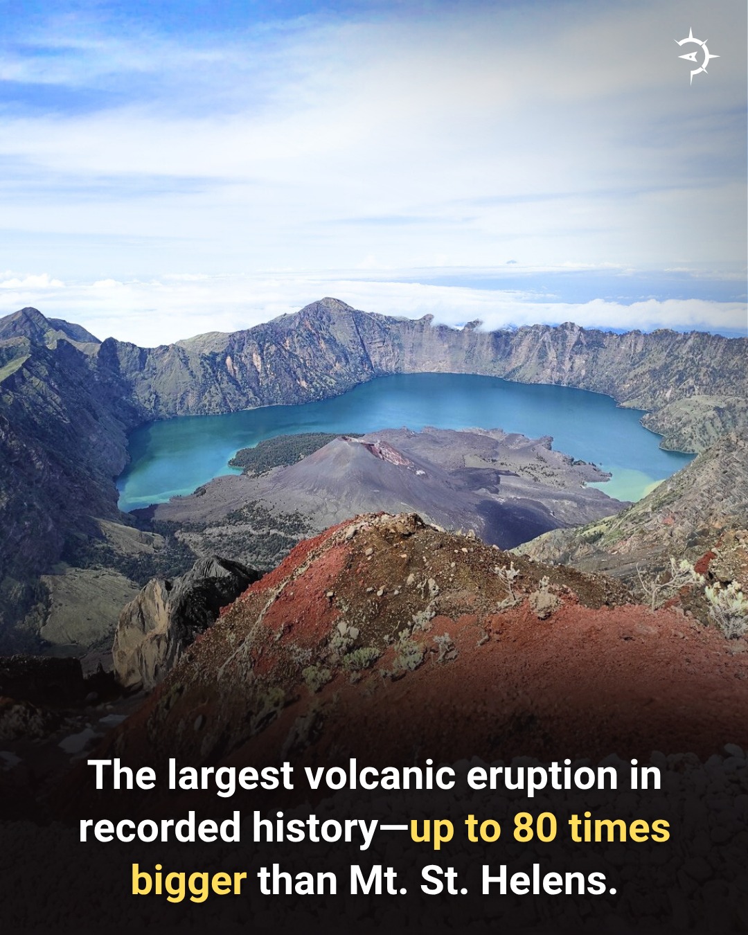 Atlas - The largest volcanic eruption in recorded history—up to 80 ...